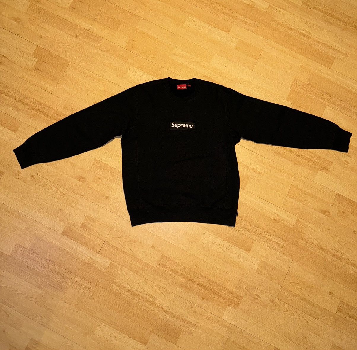 Supreme Supreme black box logo crewneck FW18 Size US L / EU 52-54 / 3 - 2 Thumbnail