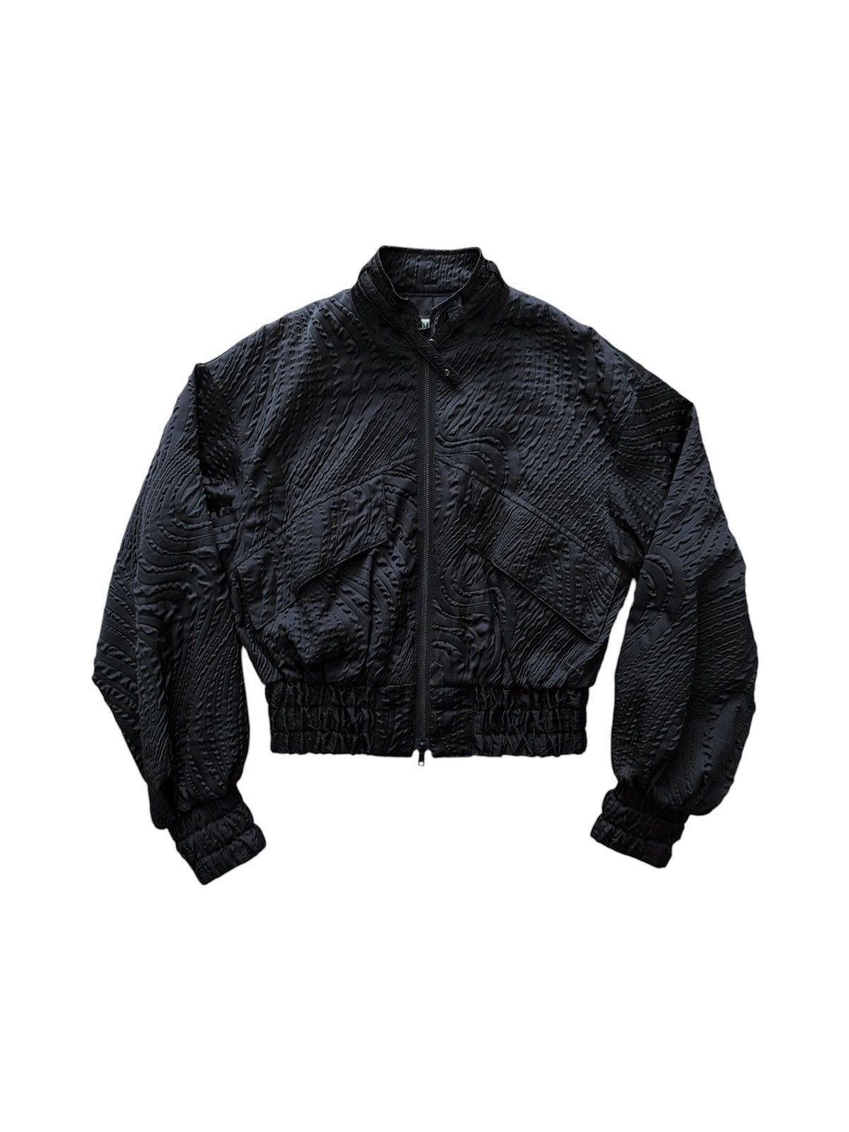TAAKK Taakk Textured Bomber Jacket Size S / US 4 / IT 40 - 6 Thumbnail