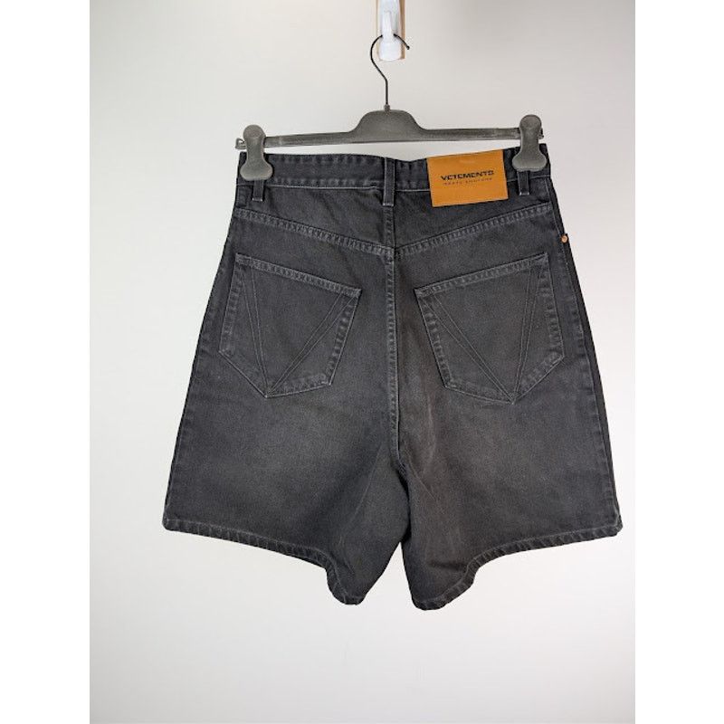 Vetements o1rshd1 Baggy Denim Shorts in Black Size US 30 / EU 46 - 18 Thumbnail