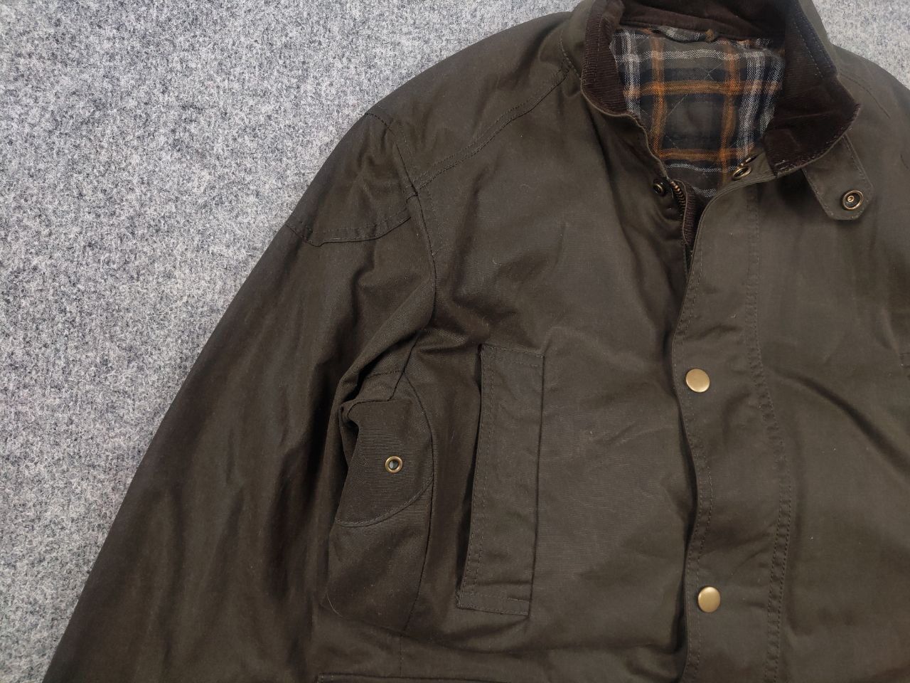 Vintage Vintage England The British Millerain Wax Jacket Barbour Size US S / EU 44-46 / 1 - 5 Thumbnail