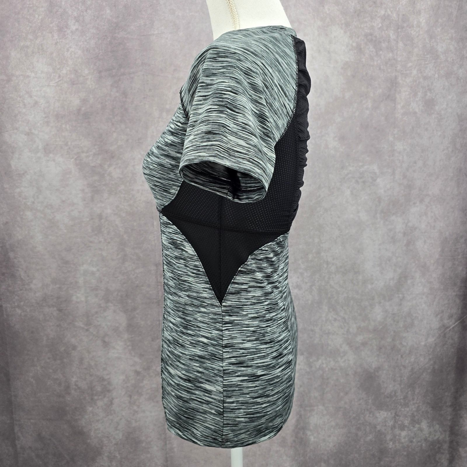 Other Soybu Gray Black Active Performance Tshirt Top Extra Small Size XS / US 0-2 / IT 36-38 - 4 Thumbnail