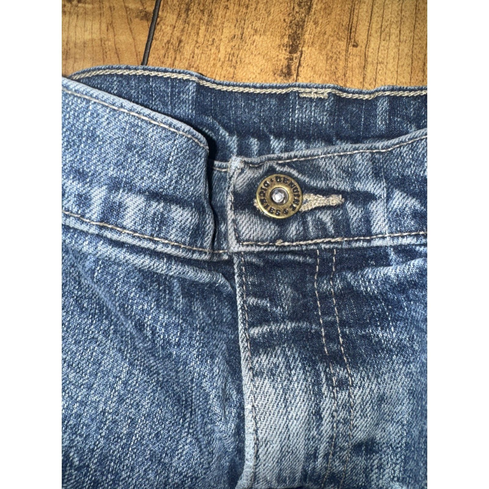 Dickies VINTAGE Dickies Carpenter Jeans 38x32 Denim Workwear Distressed Paint Fade Blue Mens Jeans 90s Grunge USA Vintage Distressed Pockets Easy Care Comfort Size US 38 / EU 54 - 6 Thumbnail