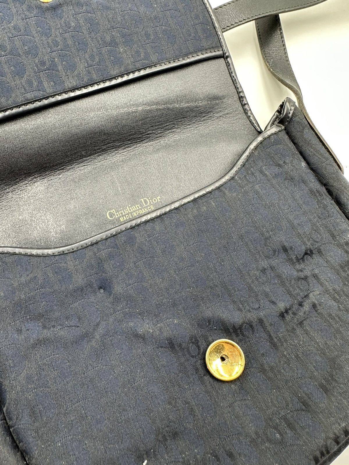 Christian Dior Monsieur × Vintage Christian Dior Trotter Canvas Shoulder Bag Vintage Size ONE SIZE - 6 Thumbnail