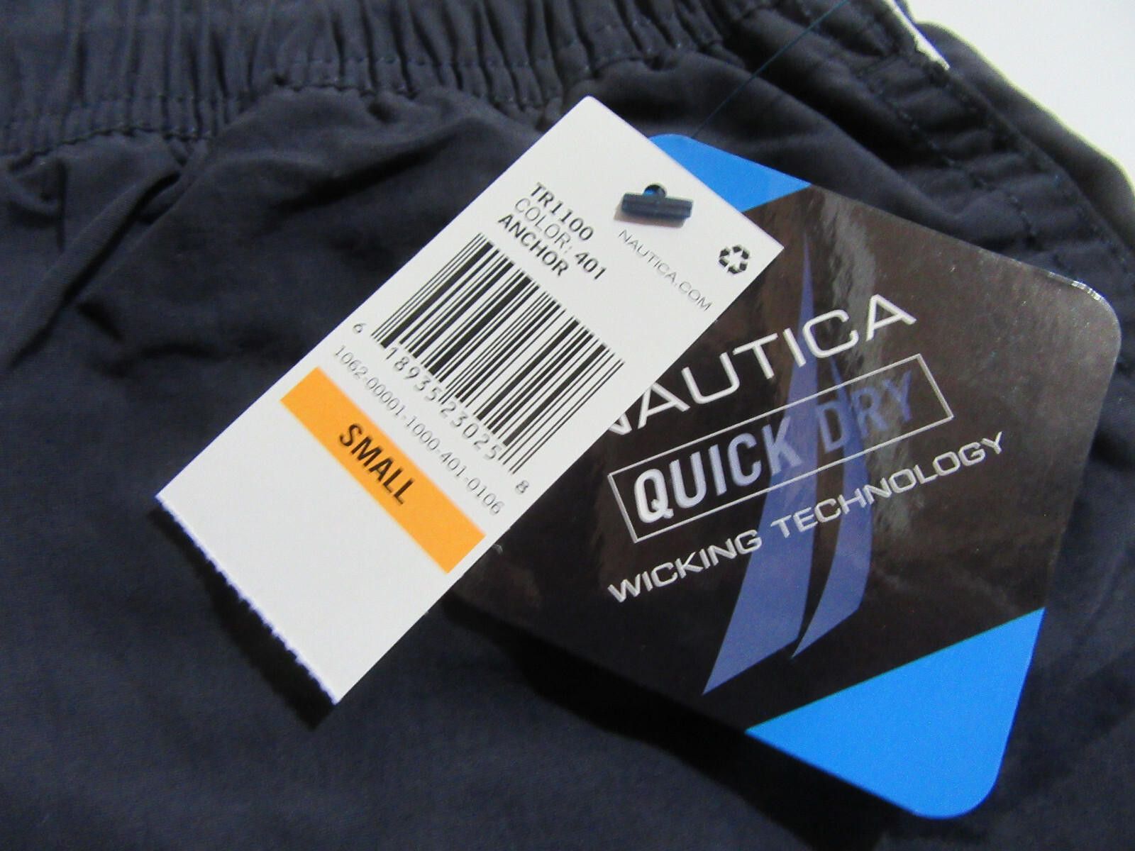 Nautica Nautica Quick Dry Mens Swim Trunks Navy Blue Size Small NWT Size US 30 / EU 46 - 5 Thumbnail