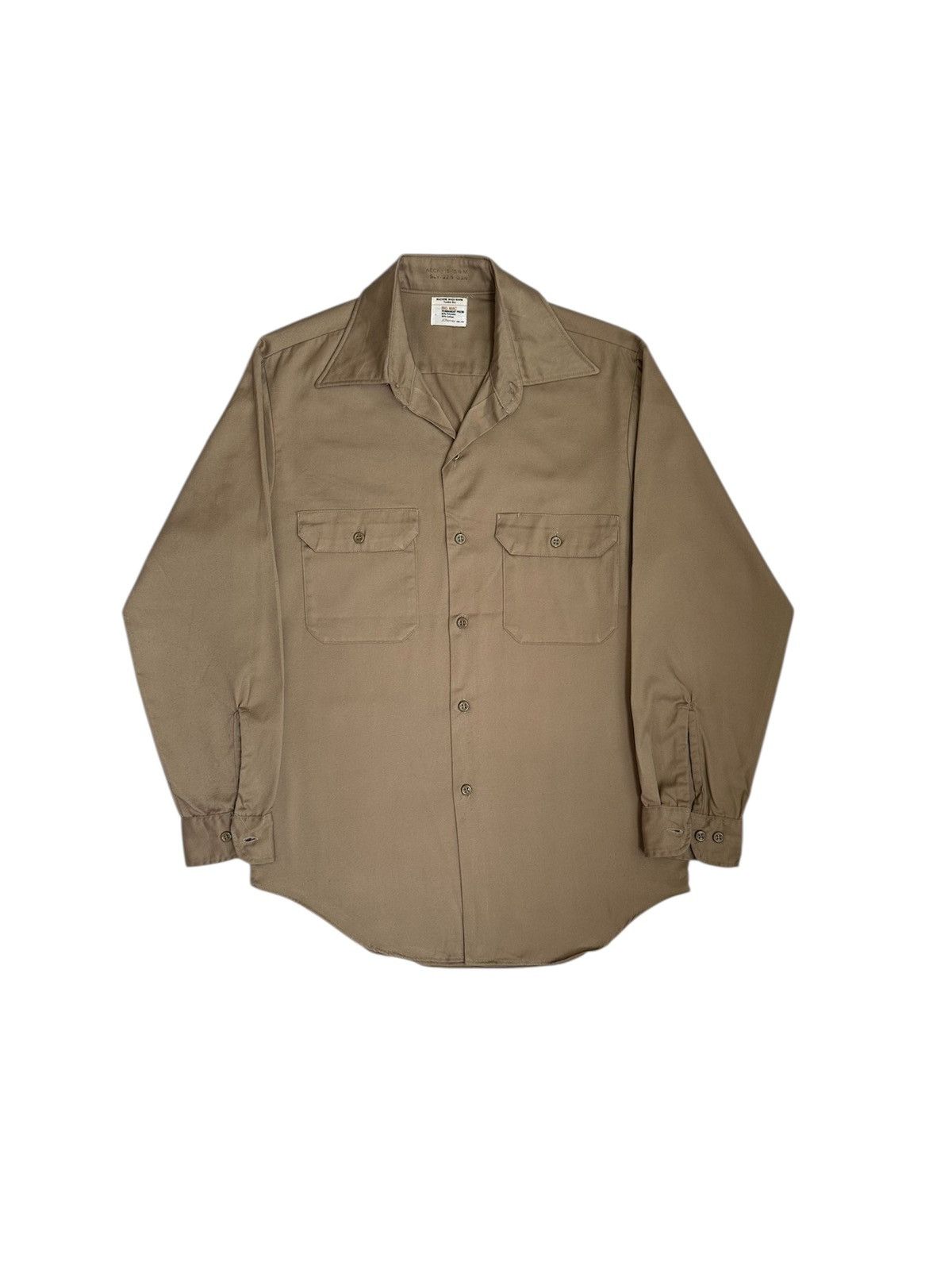 Vintage 70s Big Mac JcPenney US Army Workshirt Made in USA