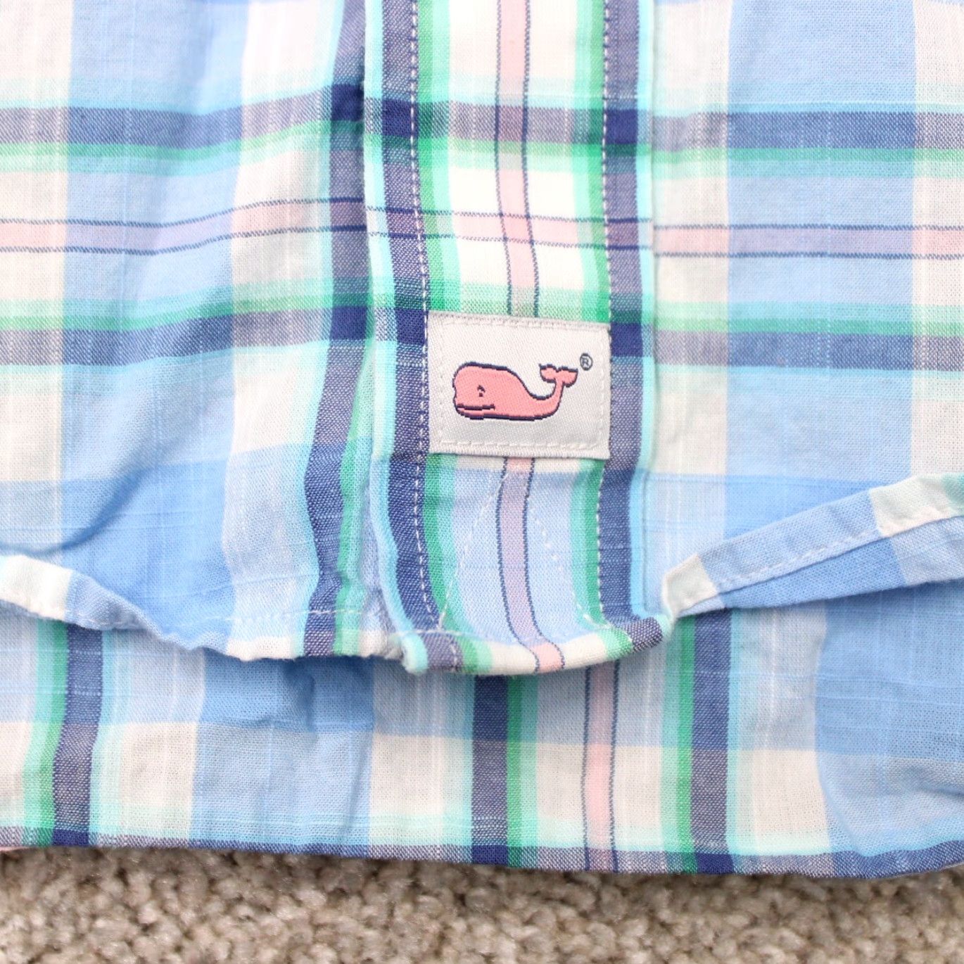 Vineyard Vines Vineyard Vines Murray Shirt Mens Large Blue/Pink Classic Fit Long Sleeve Cotton Button-Up Shirt Size US L / EU 52-54 / 3 - 7 Thumbnail