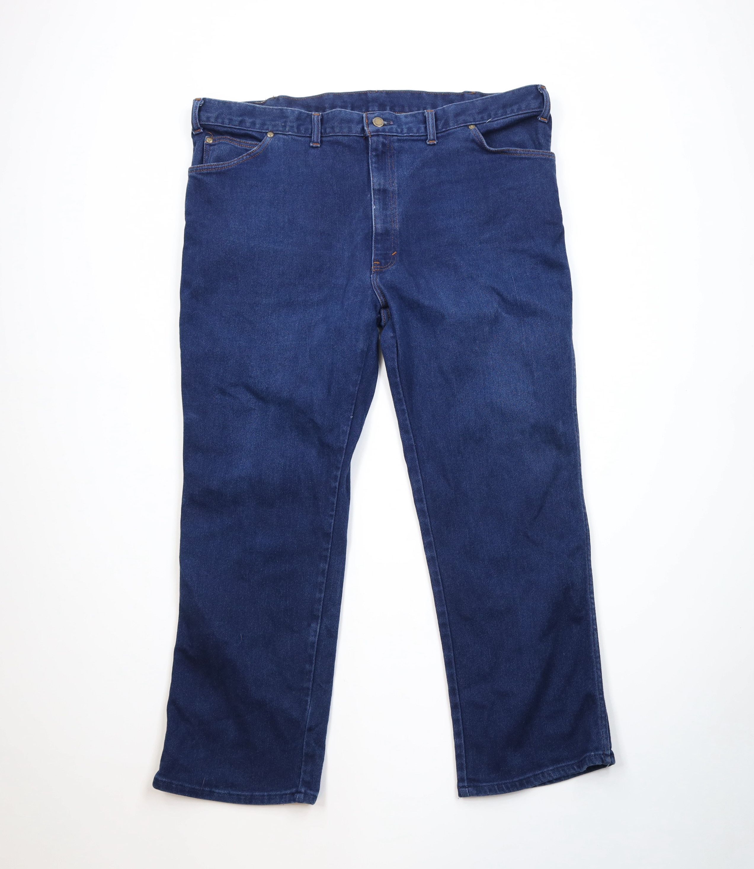 Vintage Vintage 70s Streetwear Wide Leg Denim Jeans Indigo Blue USA Size US 44 / EU 60 - 1 Thumbnail