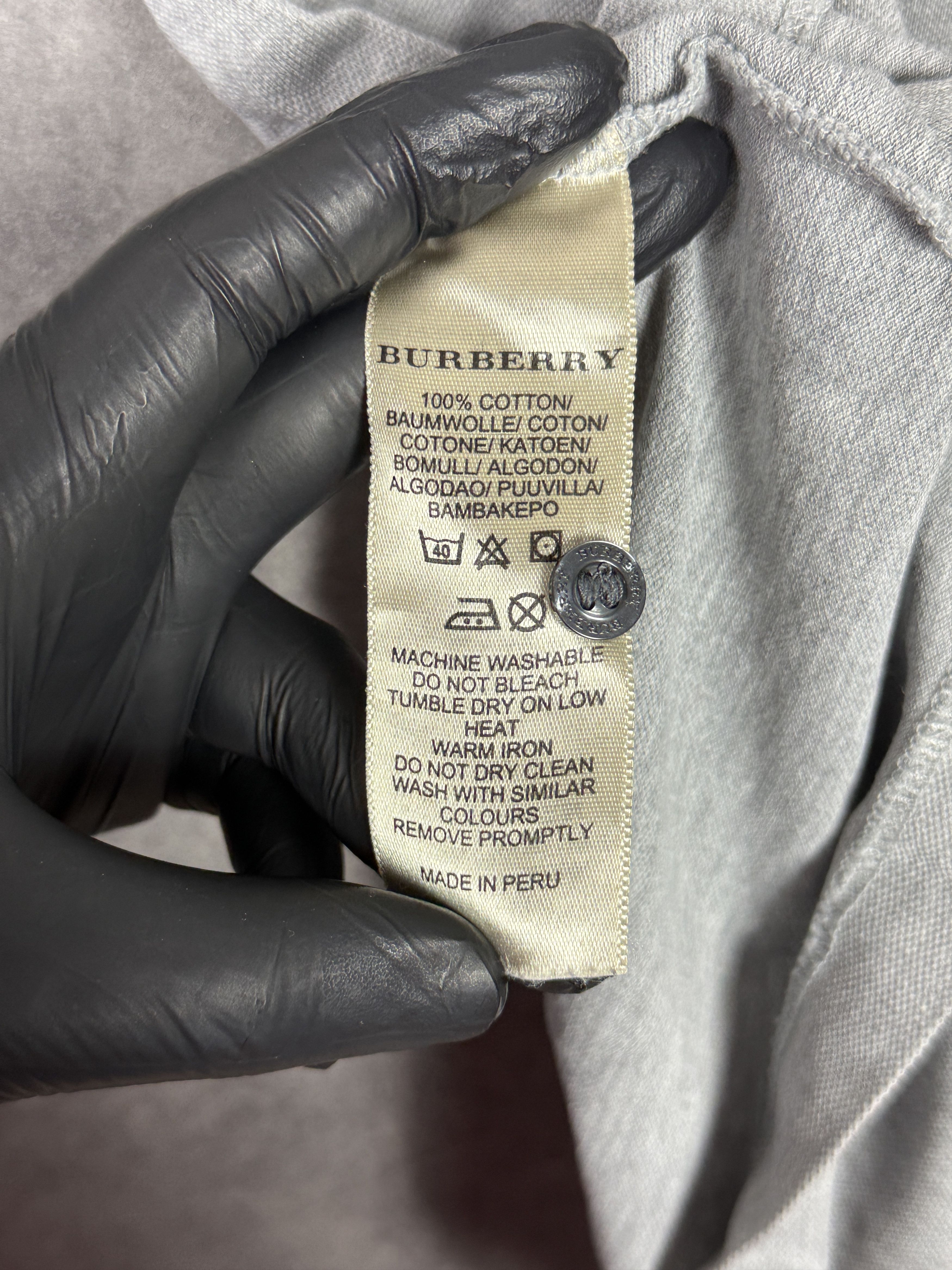 Burberry Burberry polo shirt grey mini logo embroidery old money grey Size US M / EU 48-50 / 2 - 7 Thumbnail