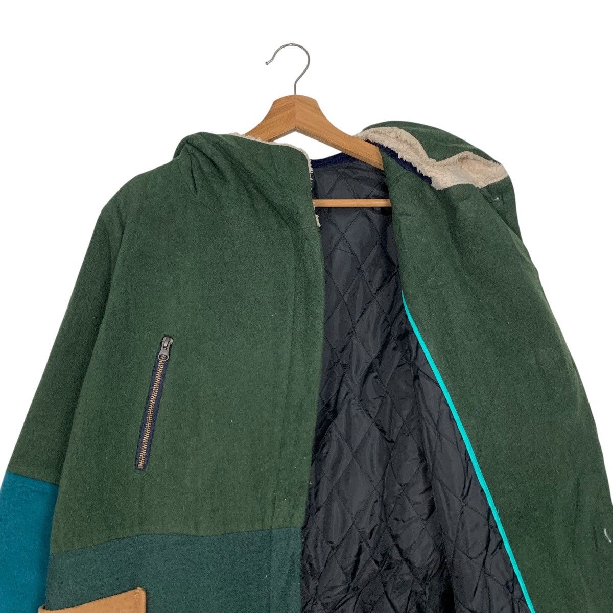 Japanese Brand POU DOU DOU Patchwork Asymmetrical Jacket #3563-C163 Size US M / EU 48-50 / 2 - 11 Thumbnail