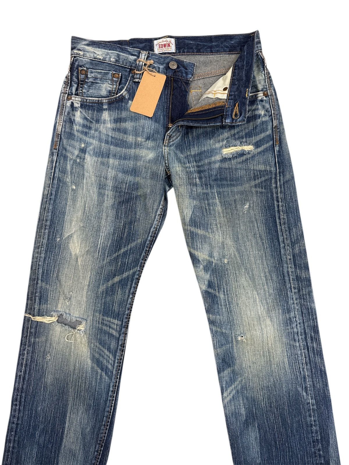 Kapital Japanese Edwin Exclusive Distressed Jeans Size US 31 - 3 Thumbnail