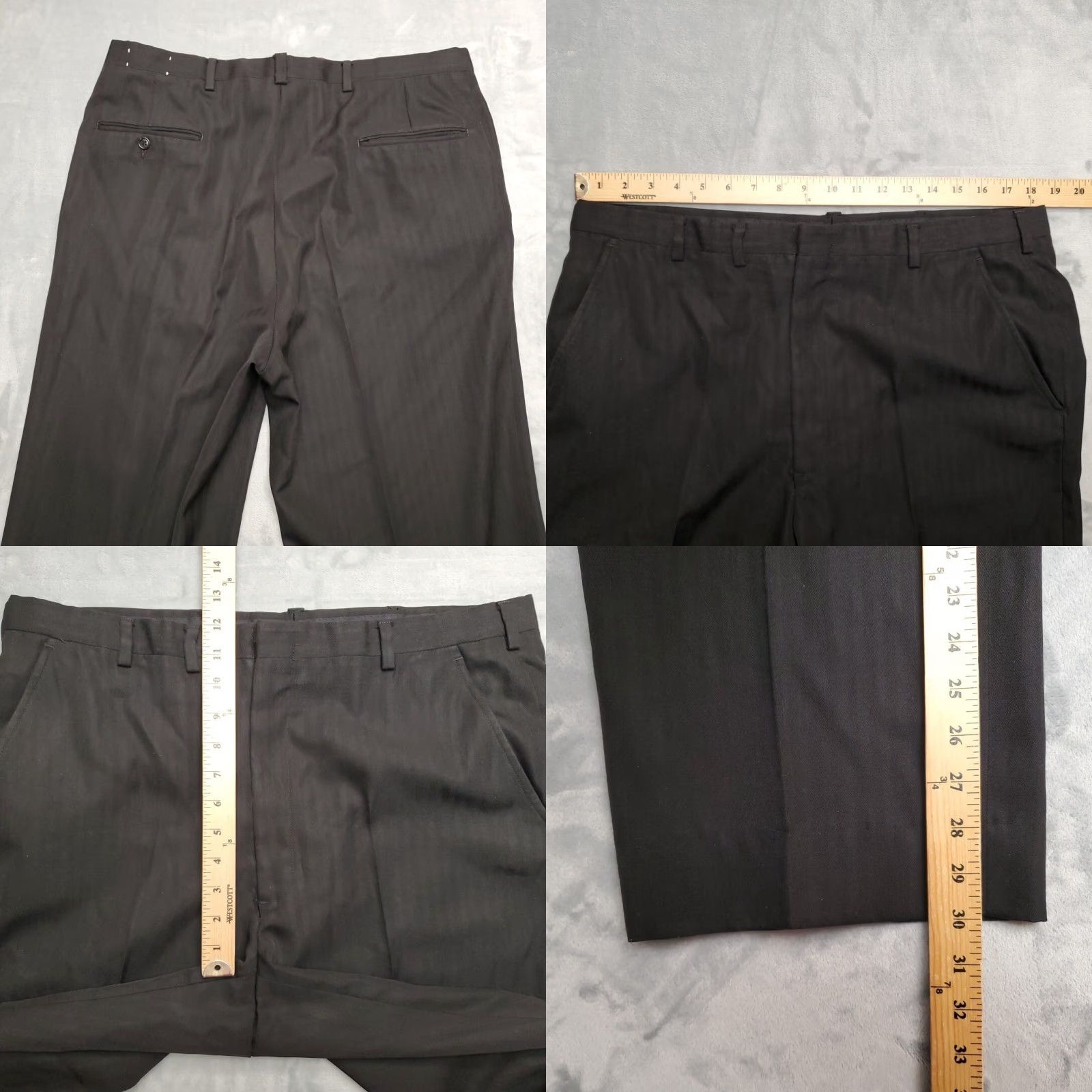 Disney VINTAGE Disney Imagemaker Pants Mens Black Herrinbone Twill 38x30 Northwest Size US 38 / EU 54 - 8 Thumbnail