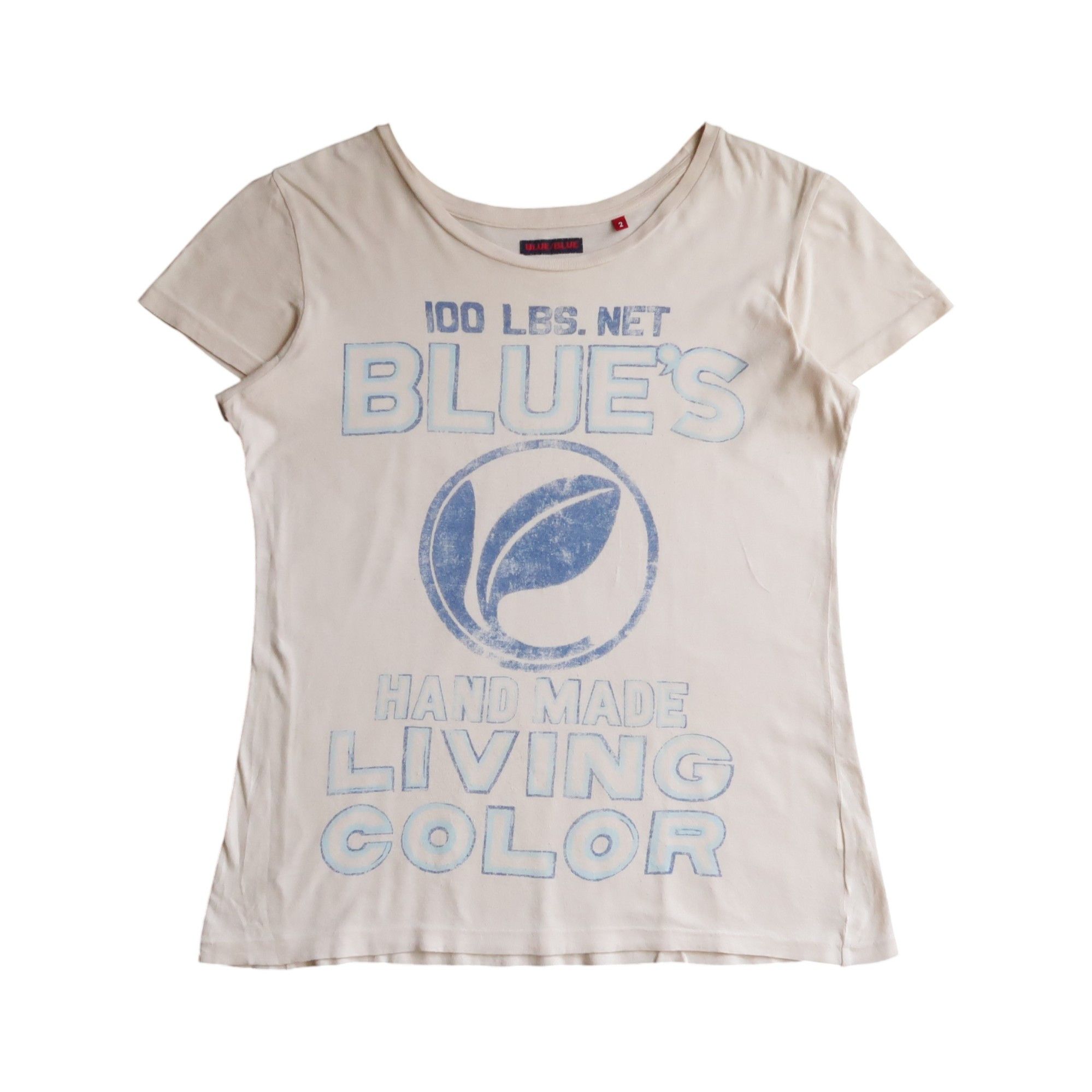 Blue Blue Japan 1990s Blue Blue Japan - Blues Handmade Living T-Shirt Size S / US 4 / IT 40 - 1 Thumbnail