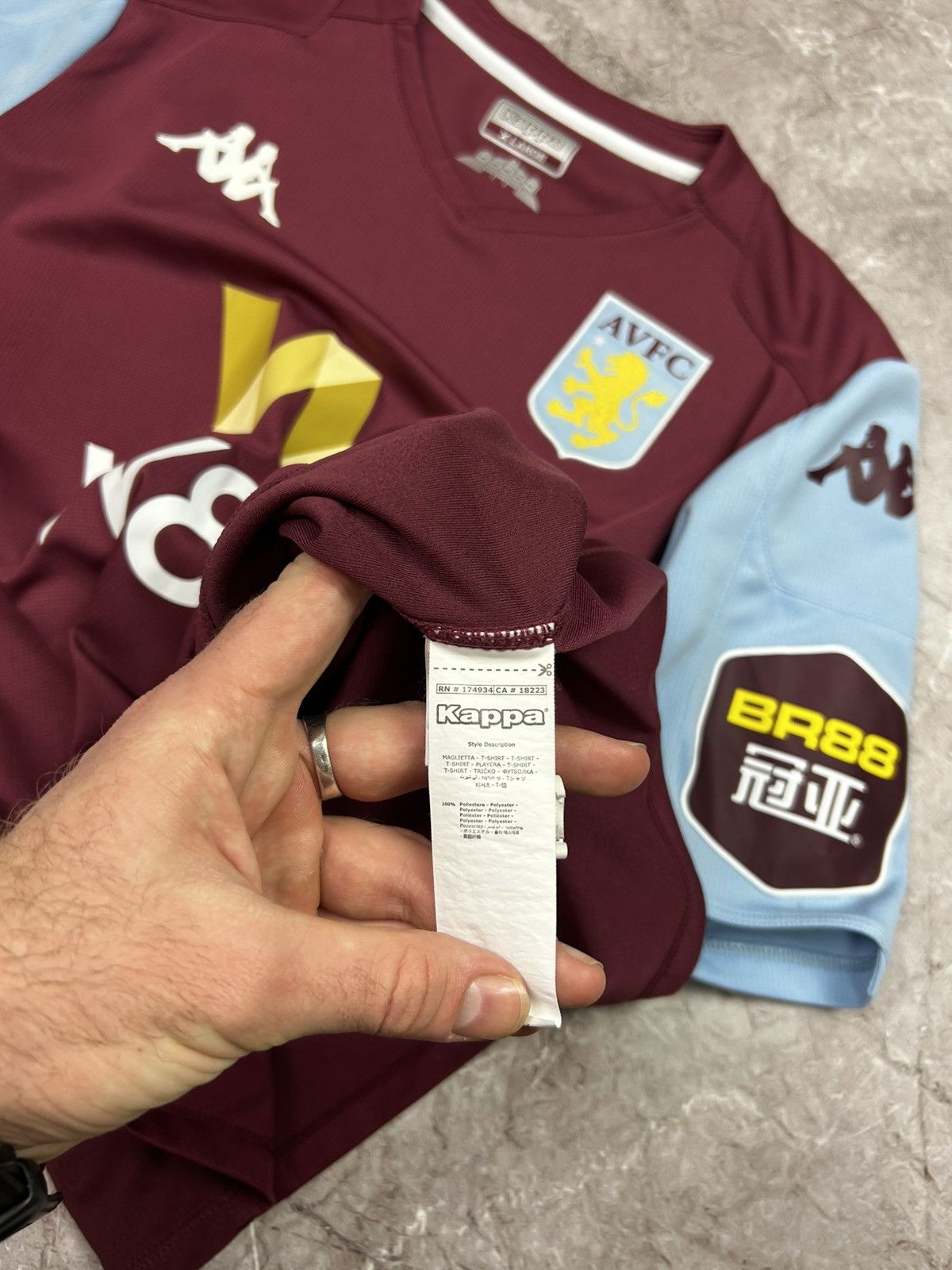 Kappa Kappa Aston Villa soccer jersey football Streetwear rare M Size US M / EU 48-50 / 2 - 6 Thumbnail
