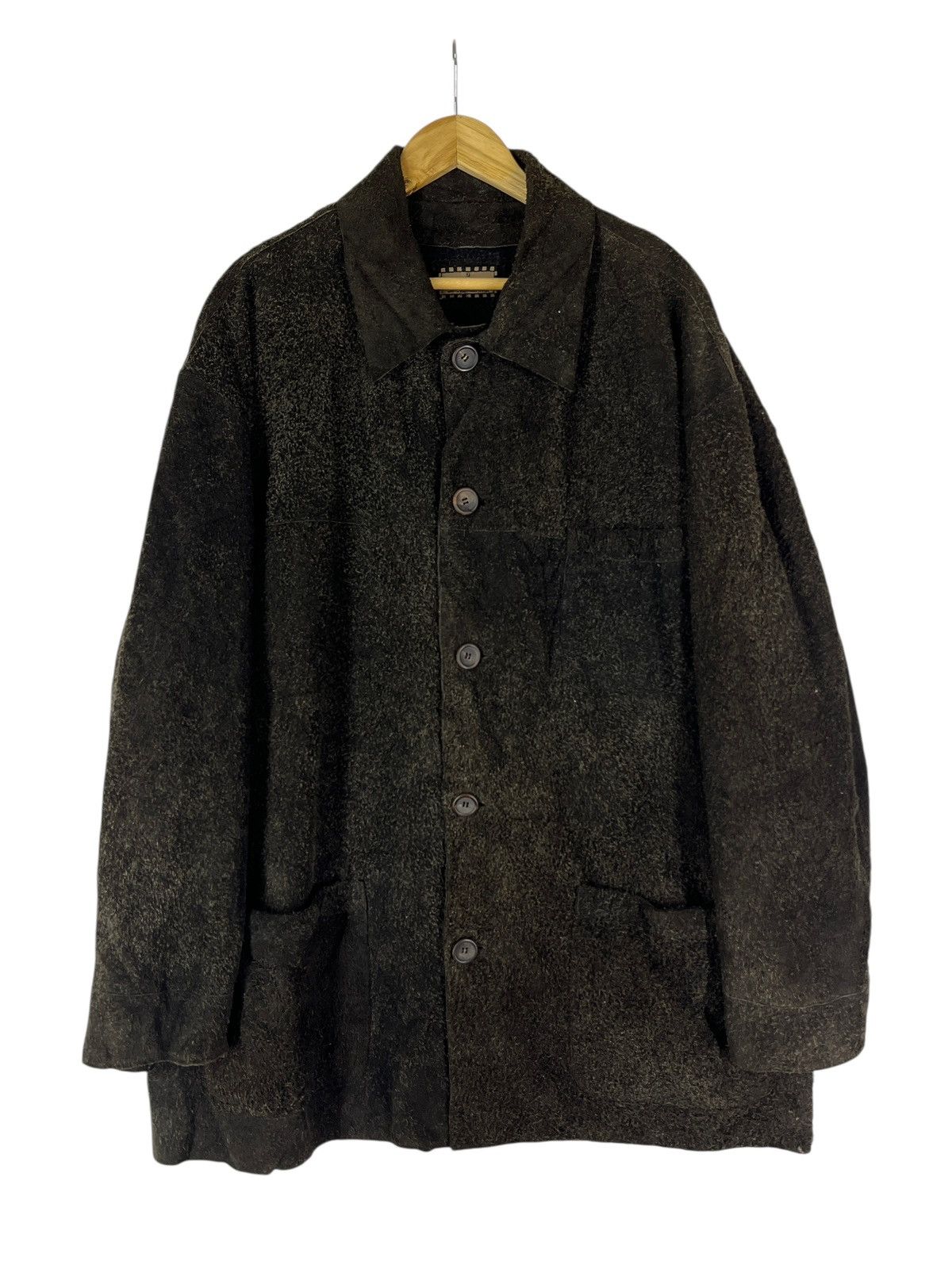 Fendi Vintage Fendi Club Suede Leather Chore Coat Made In Italy Size US XL / EU 56 / 4 - 4 Thumbnail