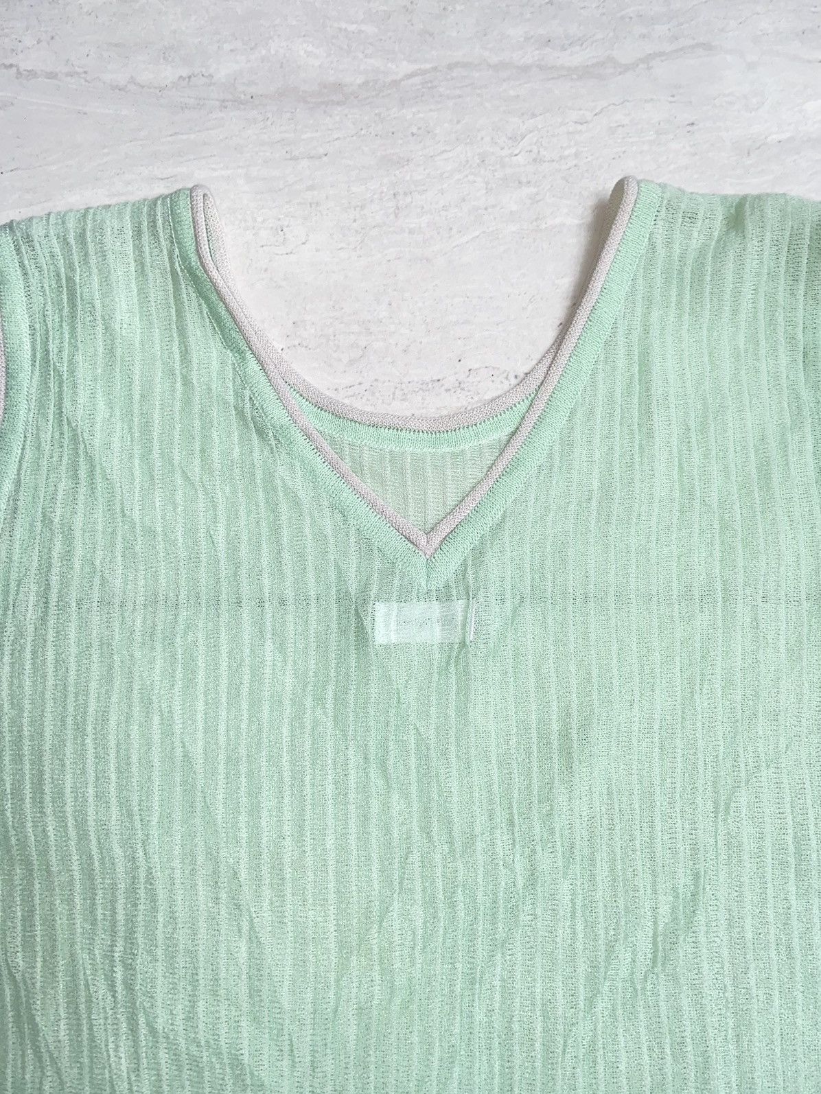 Designer × Japanese Brand LIFE WITH FLOWERS Mesh Knit T-shirt Size US XS / EU 42 / 0 - 4 Thumbnail