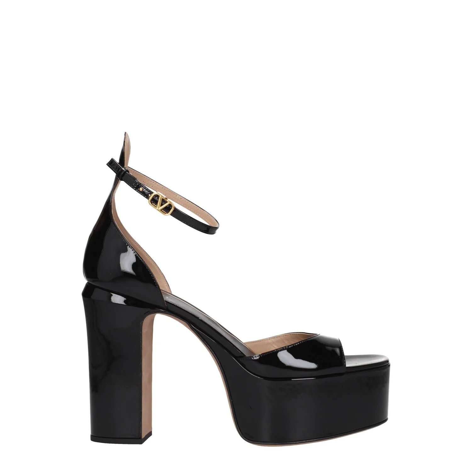 Valentino ob1o1e1224 Patent Leather Sandals in Black Size US 8.5 / IT 38.5 - 1 Thumbnail