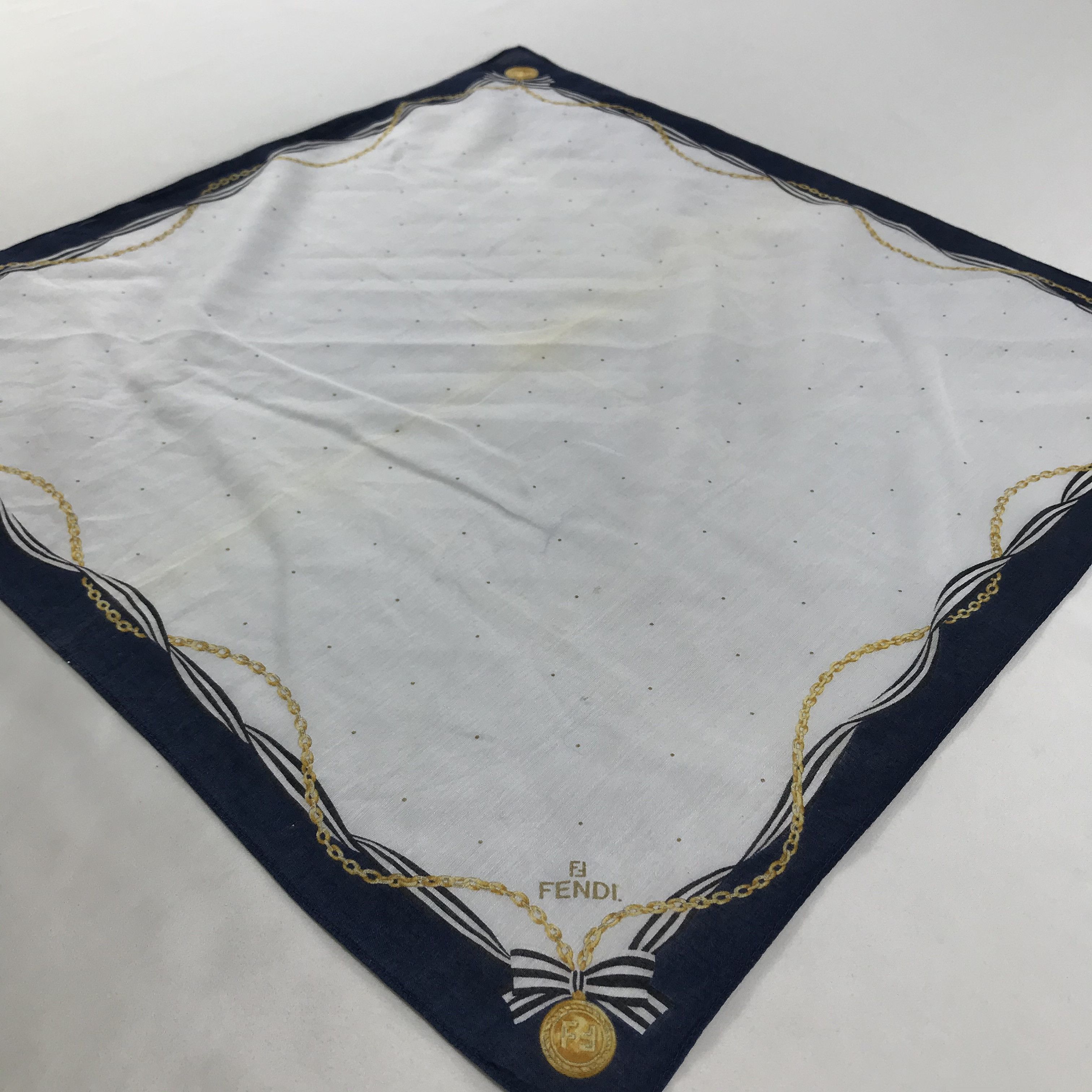 Vintage Vintage Fendi Bandana / Handkerchief / Neckerchief - S1743 Size ONE SIZE - 2 Thumbnail