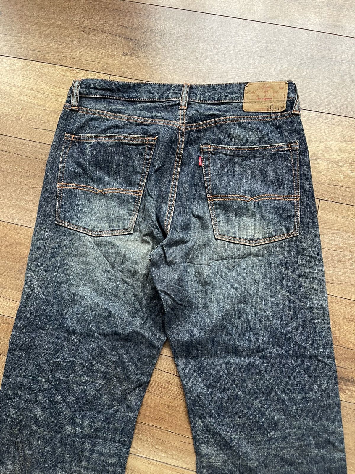 Vintage GL Heart Japan Vintage Denim Jeans Pants Cropped Size US 33 - 3 Thumbnail