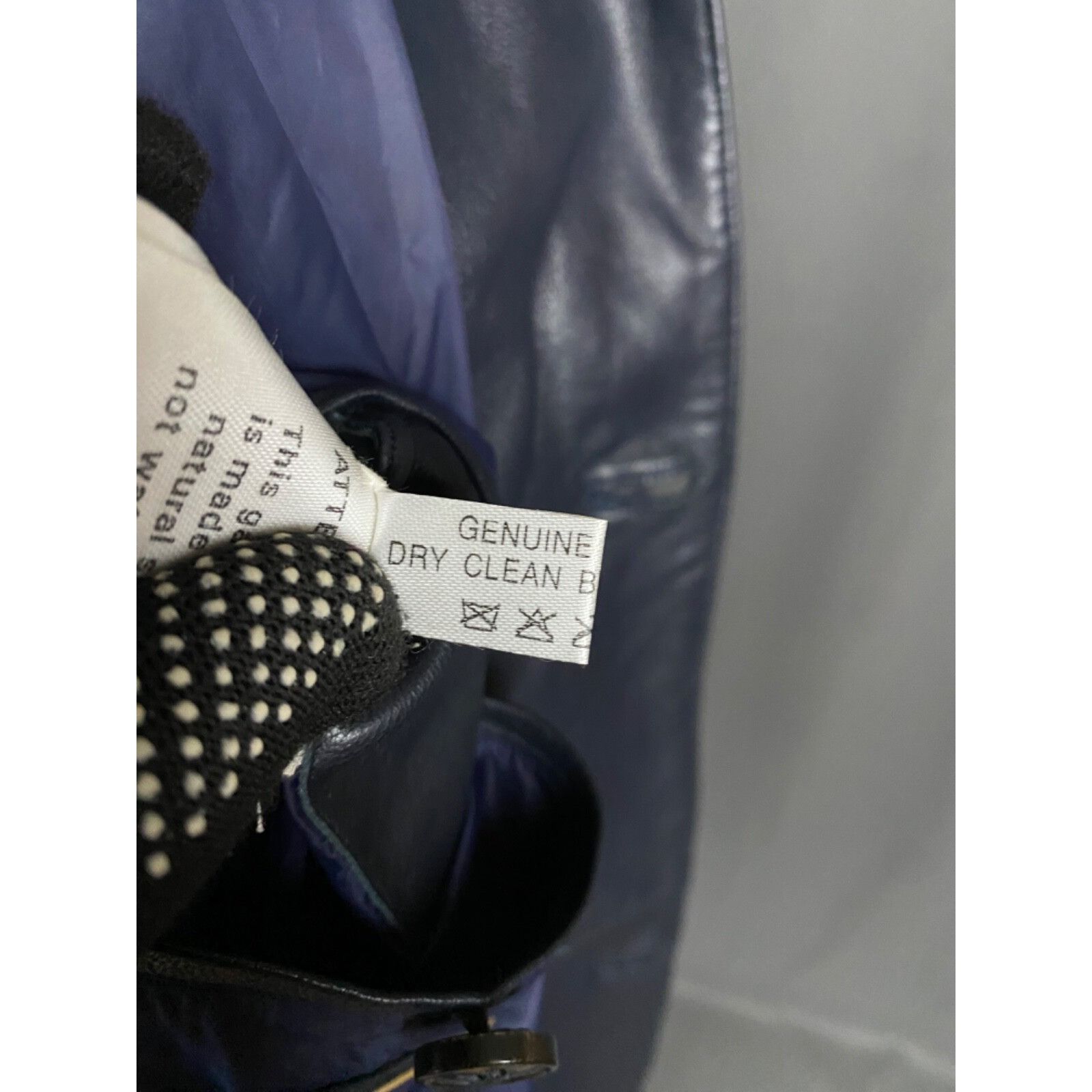 Testoni MINT! A.Testoni Men's Blue Black Nylon Leather Jacket Size M Size US M / EU 48-50 / 2 - 11 Thumbnail