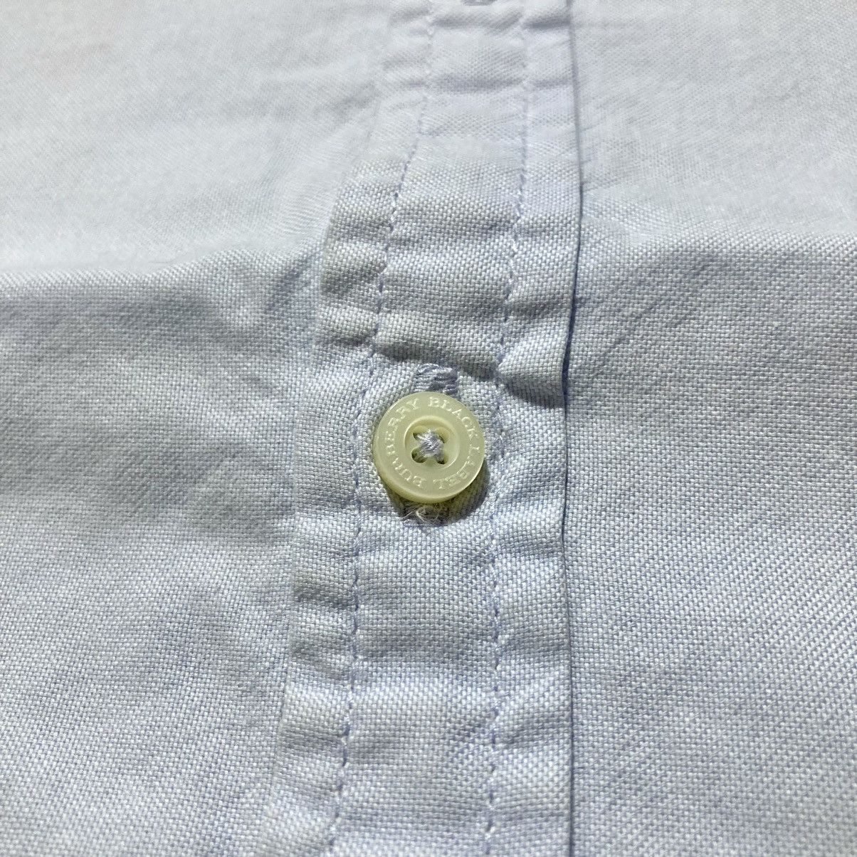 Burberry Vintage Burberry Black Label Pocket Logo Shirt Blue Luxury Size US M / EU 48-50 / 2 - 9 Thumbnail