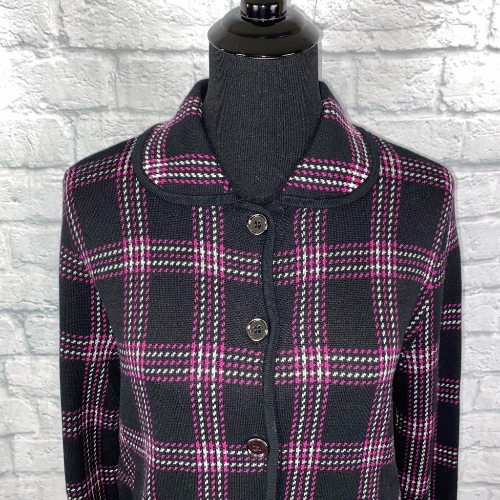 Jones New York Jones New York women L new w/tags signature plaid sweater bu Size L / US 10 / IT 46 - 3 Thumbnail