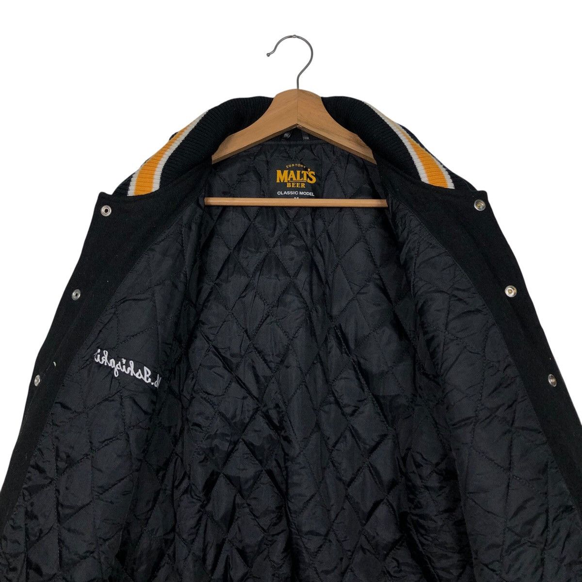 Japanese Brand 📌Vintage Jumper Bomber Leather Jacket Suntory Malt's Beer Size US M / EU 48-50 / 2 - 15 Thumbnail