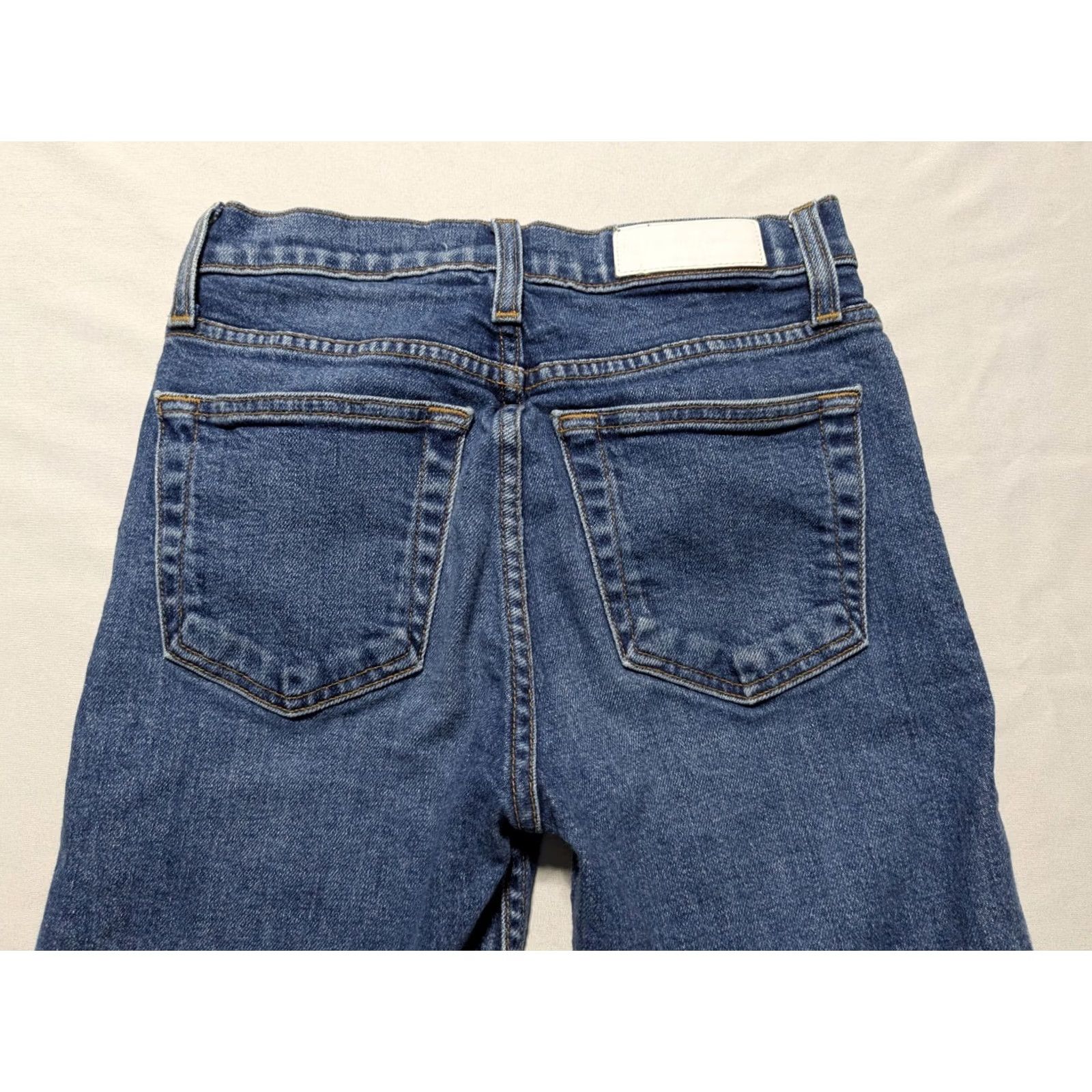 RE/DONE RE/DONE Originals Ankle Jeans Button Fly Blue Stretch - Size 26 MADE USA EUC Womens Jeans, 26 Inseam 27in Mid Rise Size 26" / US 2 / IT 38 - 3 Thumbnail