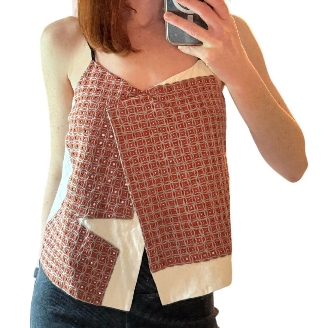 Other MAIYET Embellished Cotton Blend Cut Out Top Size 36 Size S / US 4 / IT 40 - 3 Thumbnail