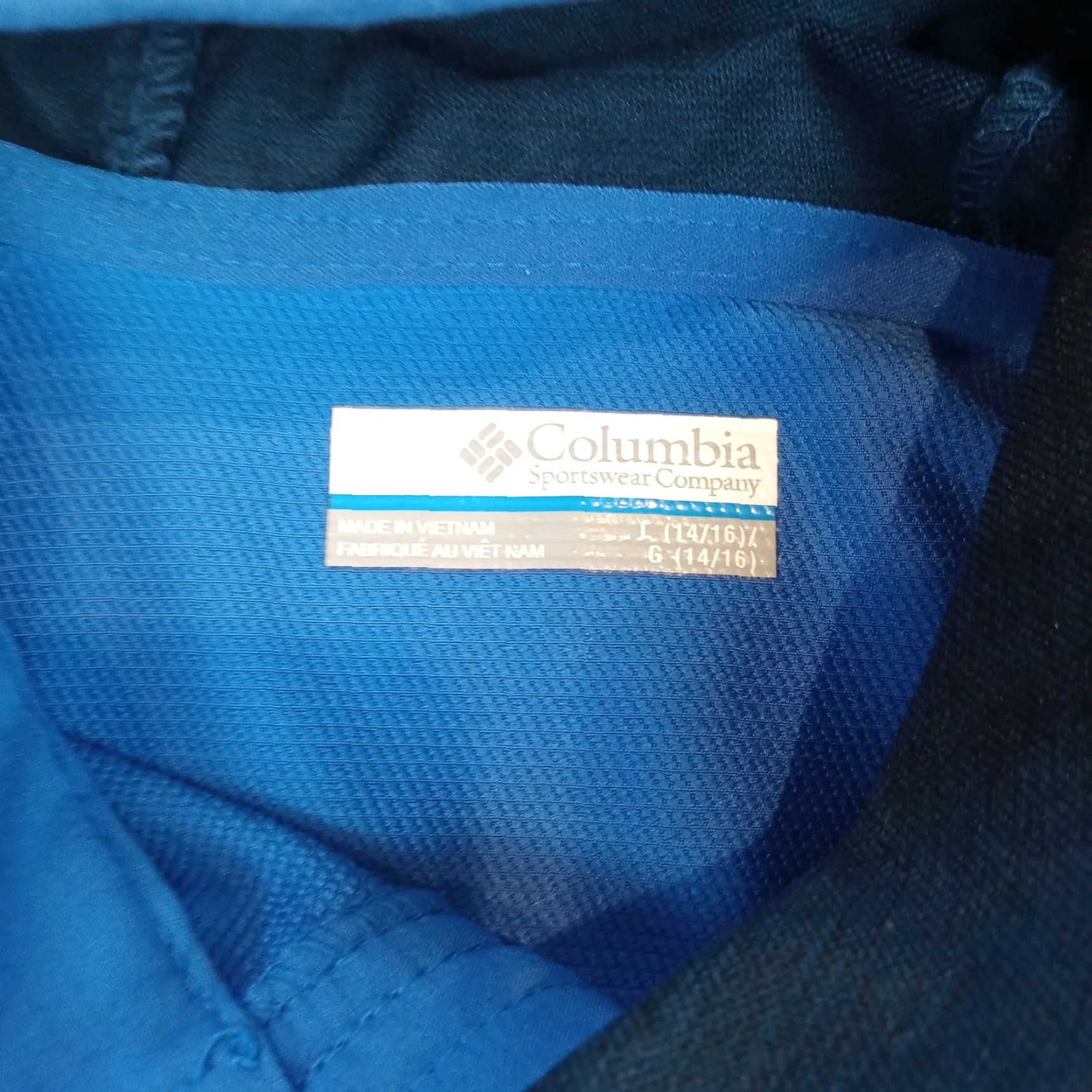 Vintage Columbia Youth Mens Large XL Windbreaker Blue Full Zip Hooded Jacket Size US L / EU 52-54 / 3 - 5 Thumbnail