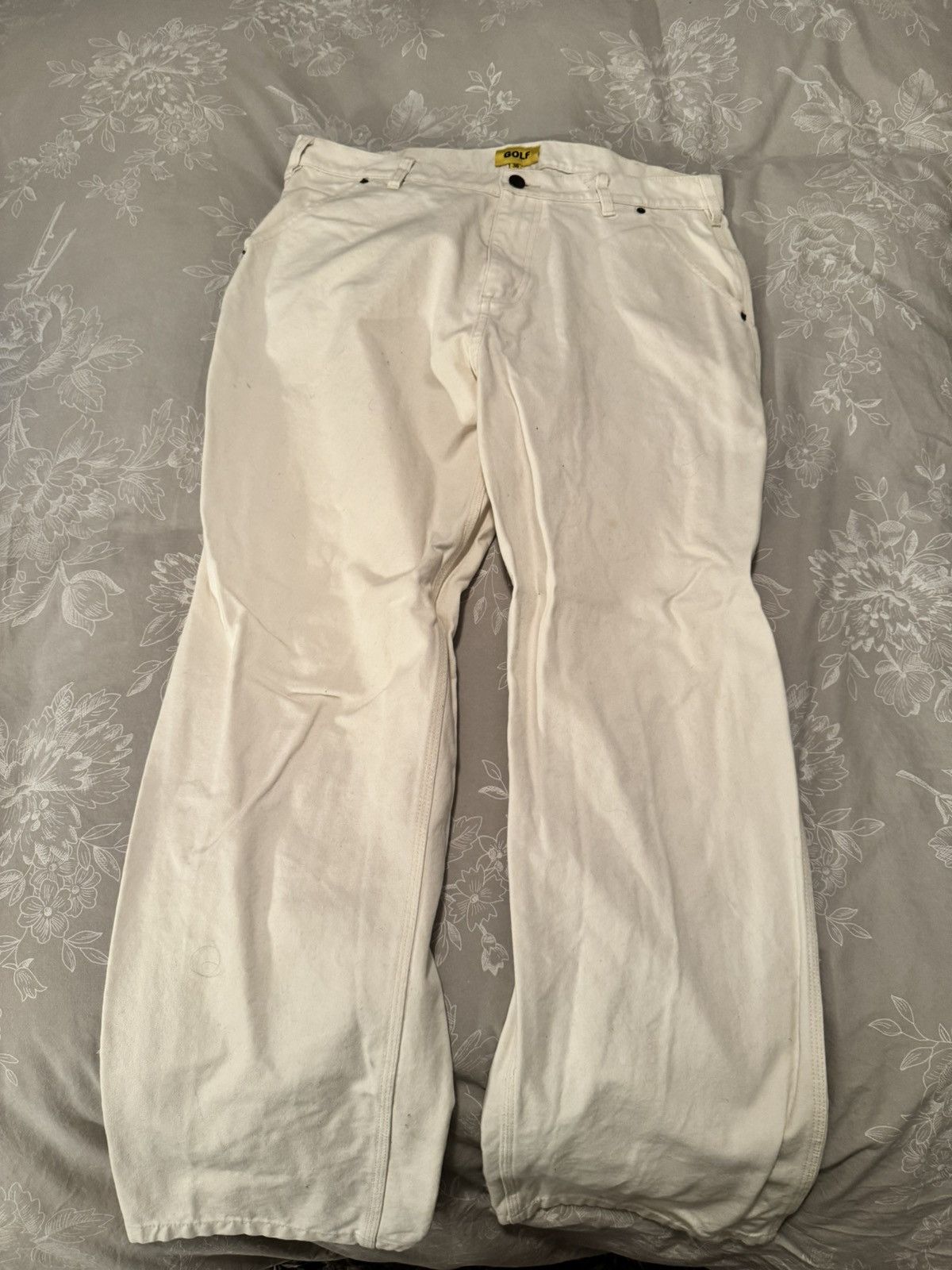 Golf Wang GOLF WANG Beige Denim Jeans Size US 36 / EU 52 - 2 Thumbnail