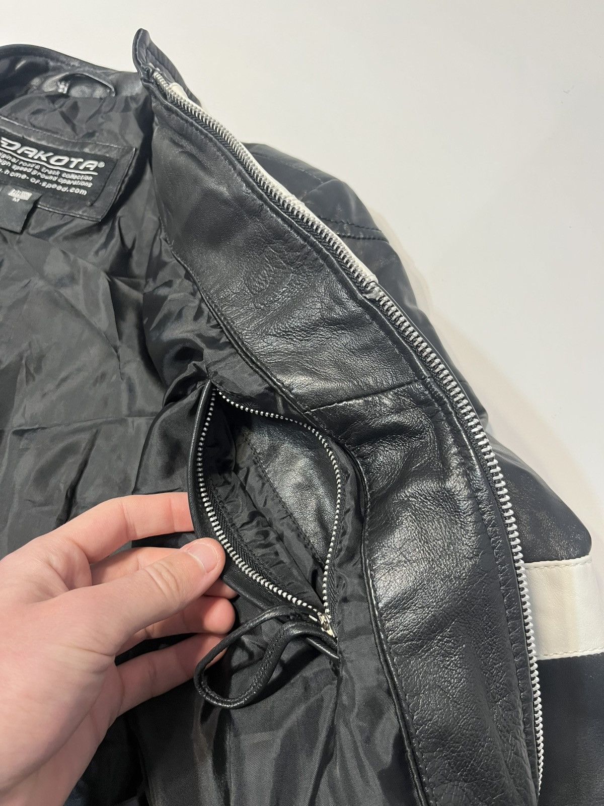Japanese Brand Vintage Dakota Real Leather Racing Jacket Size M / US 6-8 / IT 42-44 - 8 Thumbnail