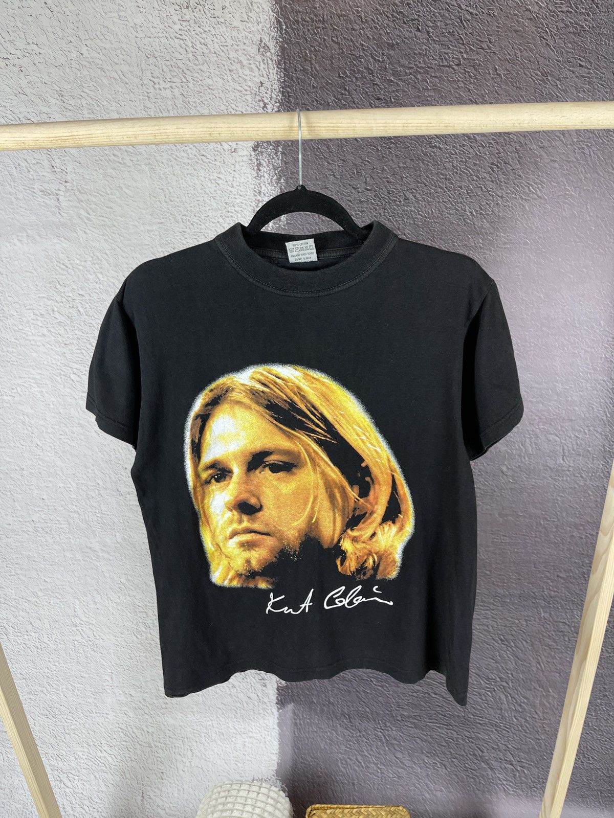 Band Tees × Vintage Rare Vintage City Waller Kurt Cobain 1967-1994 big logo tee Size US S / EU 44-46 / 1 - 1 Thumbnail