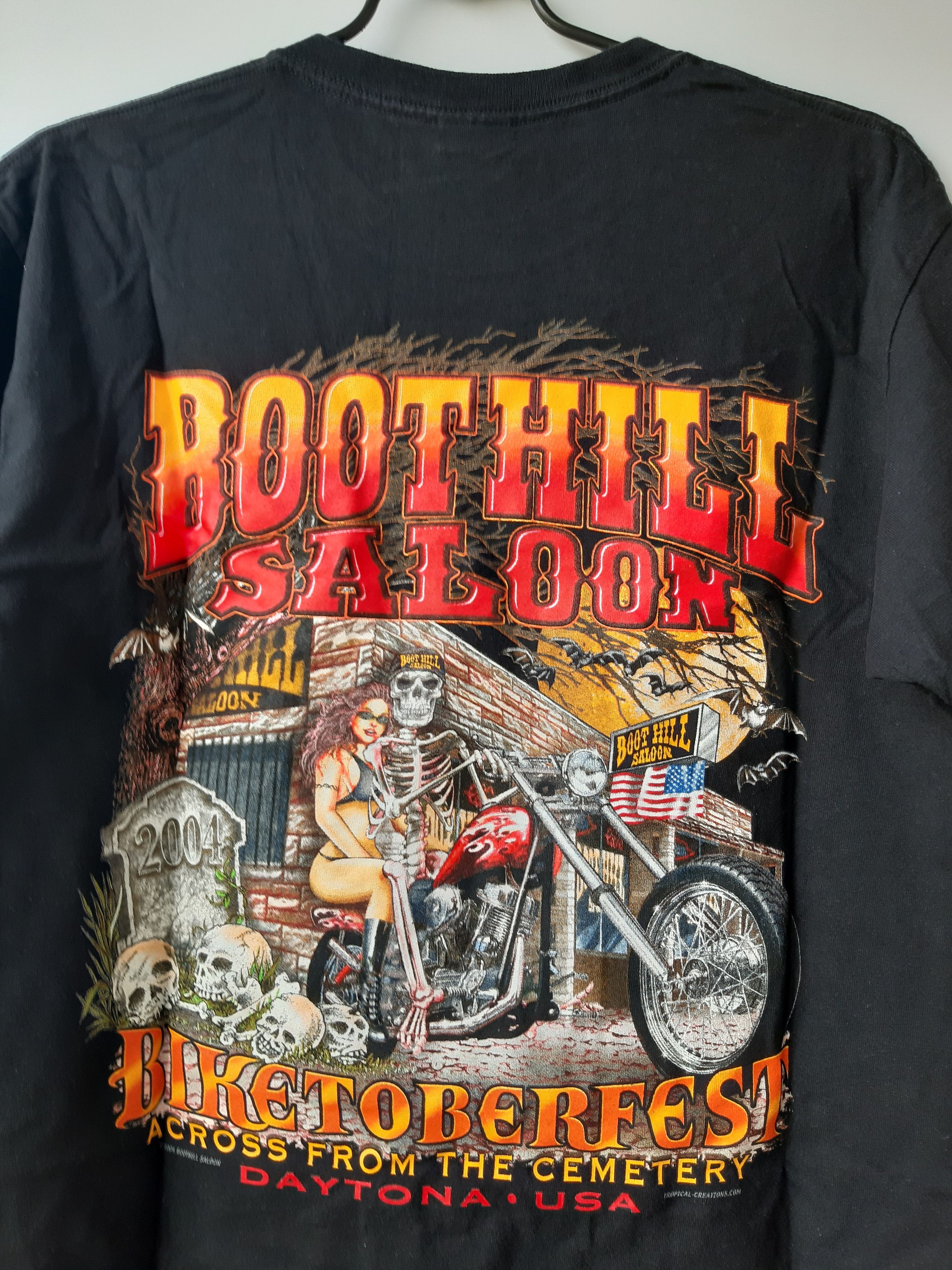 Gildan × Vintage Vintage Boot Hill Saloon Biketoberfest Daytona 2004 shirt Size US M / EU 48-50 / 2 - 5 Thumbnail