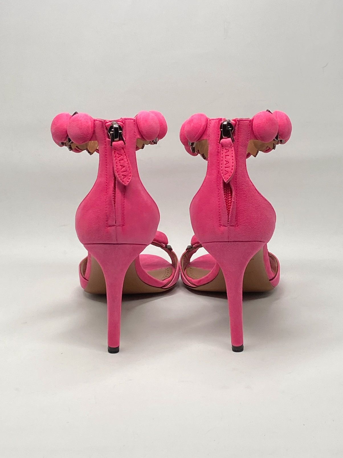 Alaia Alaia Bombe 90 Studded Suede Leather Sandals size 38.5 Size US 8.5 / IT 38.5 - 10 Thumbnail