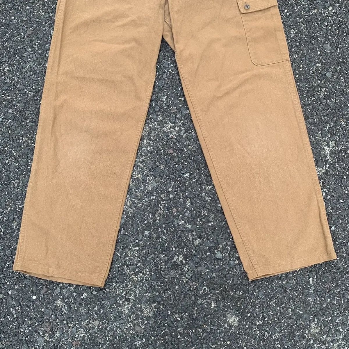 Japanese Brand × Karl Helmut Vintage KarlHelmut Duck Canvas Cinch Back Heavy Cotton Pants Size US 28 / EU 44 - 3 Thumbnail