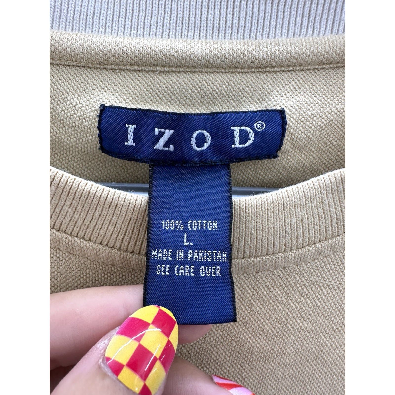 Izod IZOD Shirt Mens Large Yellow Short Sleeve Pocket Tee Cotton - Regular Fit - T-Shirt - 90s Y2K Theme - Mens, Color Yellow, Size L Size US L / EU 52-54 / 3 - 5 Thumbnail