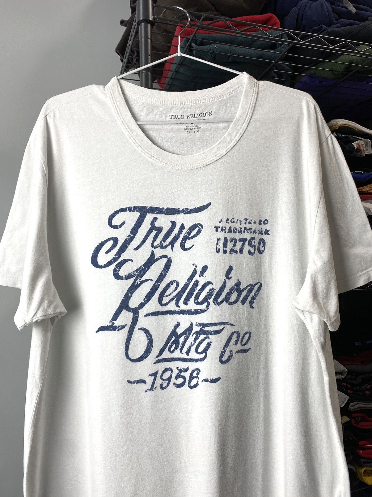 True Religion Vintage True Religion T Shirt Japan Style Hype Y2K Size US XXL / EU 58 / 5 - 2 Thumbnail