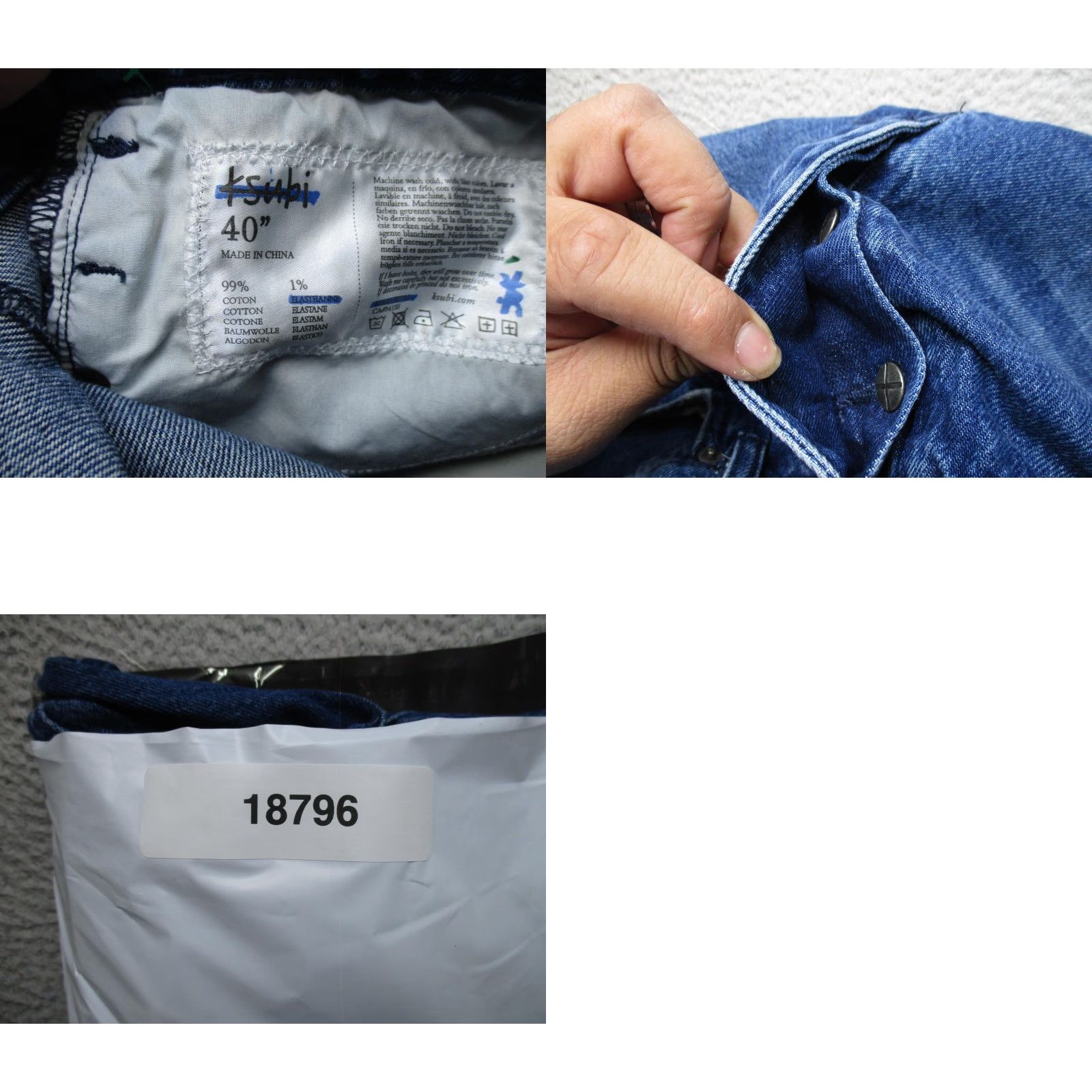 Ksubi Ksubi Wolfgang Hilite Trashed Jeans Mens 40 Blue Distressed Denim Slim Jeans Size US 40 / EU 56 - 10 Thumbnail