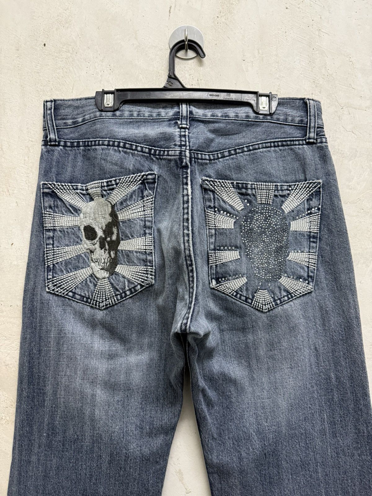 Japanese Brand Sorridere Grunge Skull ifsixwanine lgb style Denim Size US 32 / EU 48 - 2 Thumbnail