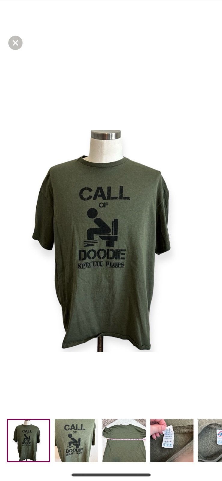 Delta Delta XL novelty doodie tee Size US XL / EU 56 / 4 - 1 Thumbnail