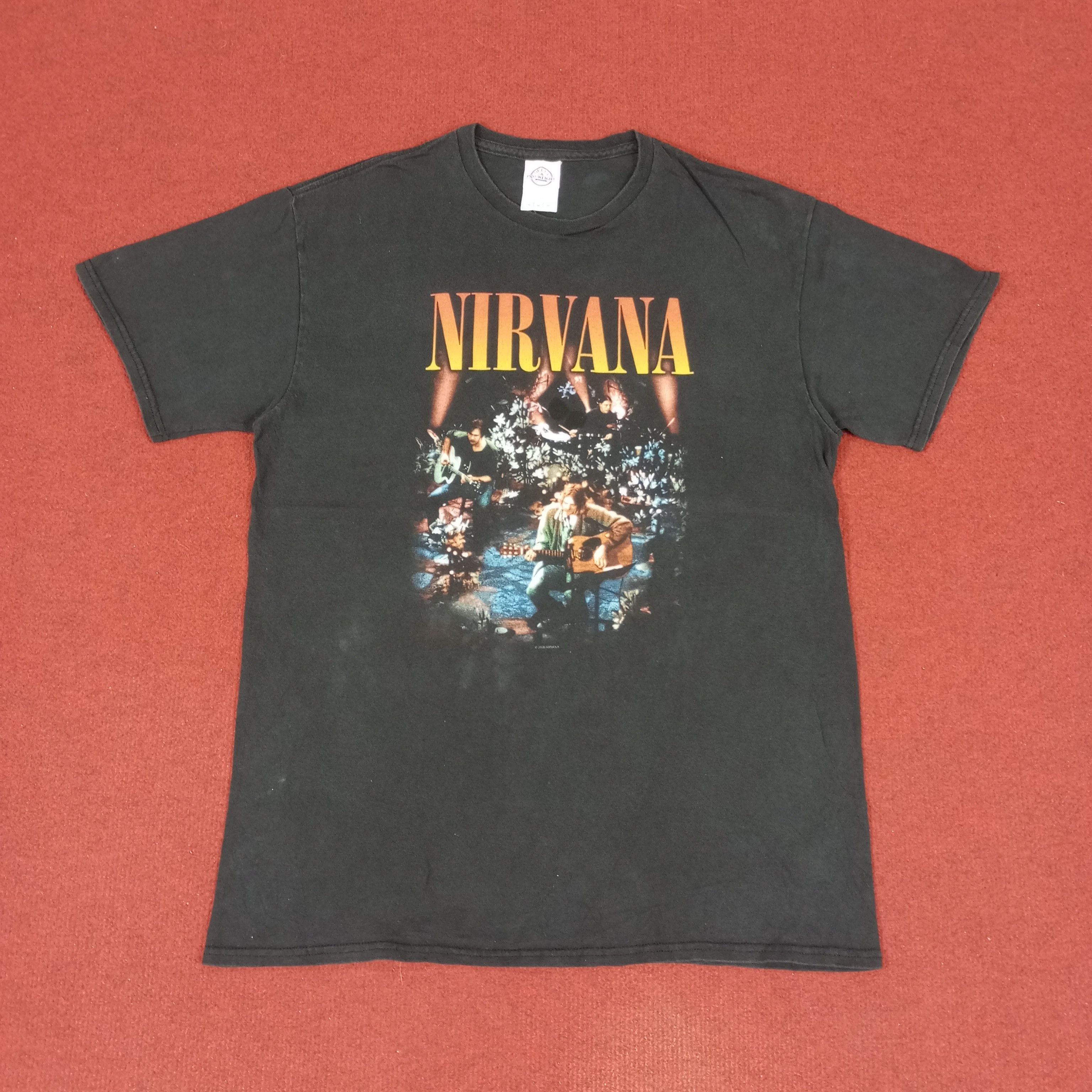 Band Tees × Nirvana × Vintage Nirvana Rock Band Music Vintage Tshirt Size US M / EU 48-50 / 2 - 1 Thumbnail