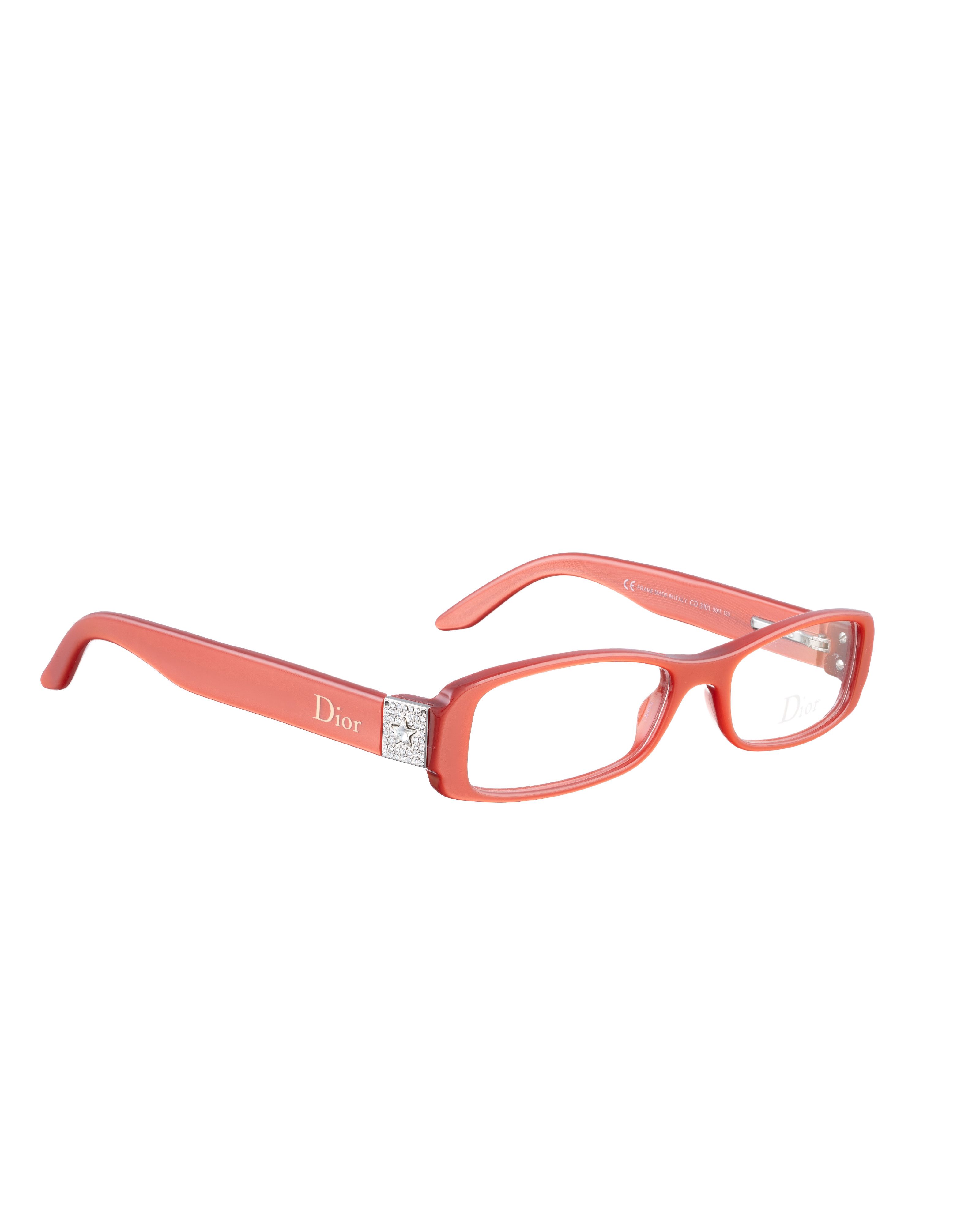 Dior × Vintage Dior 00s Red Glasses with Rhinestone Stars Size ONE SIZE - 3 Thumbnail