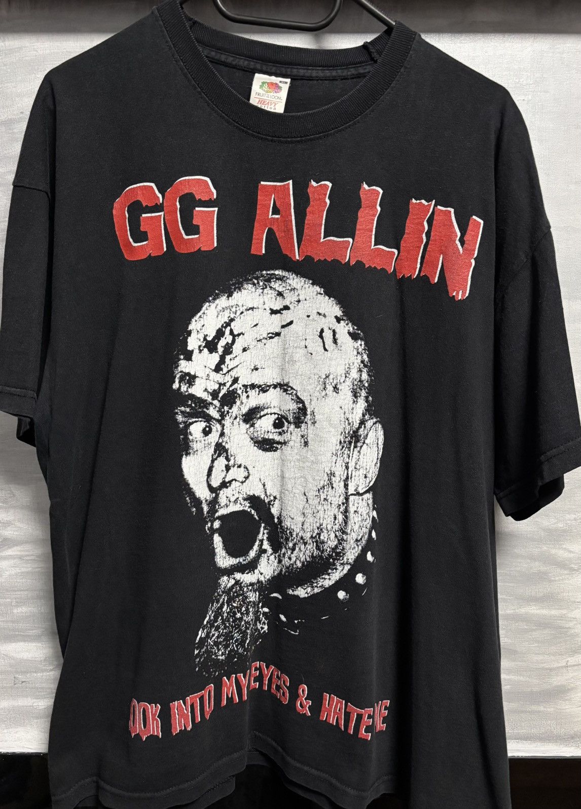 Band Tees RARE! GG Allin Look Into My Eyes 00s Punk Vintage Tee XL Size US XL / EU 56 / 4 - 1 Thumbnail