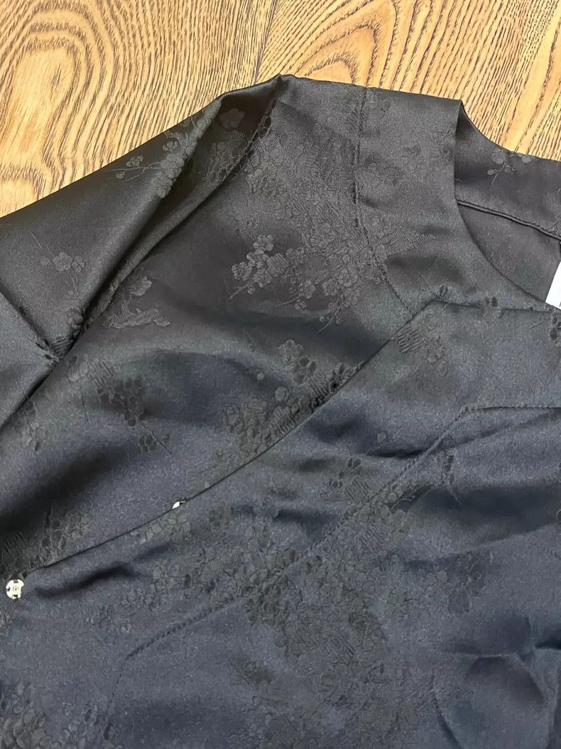 Comme des Garcons Comme Des Garcons Black embroidered Chinese top Size S / US 4 / IT 40 - 2 Thumbnail
