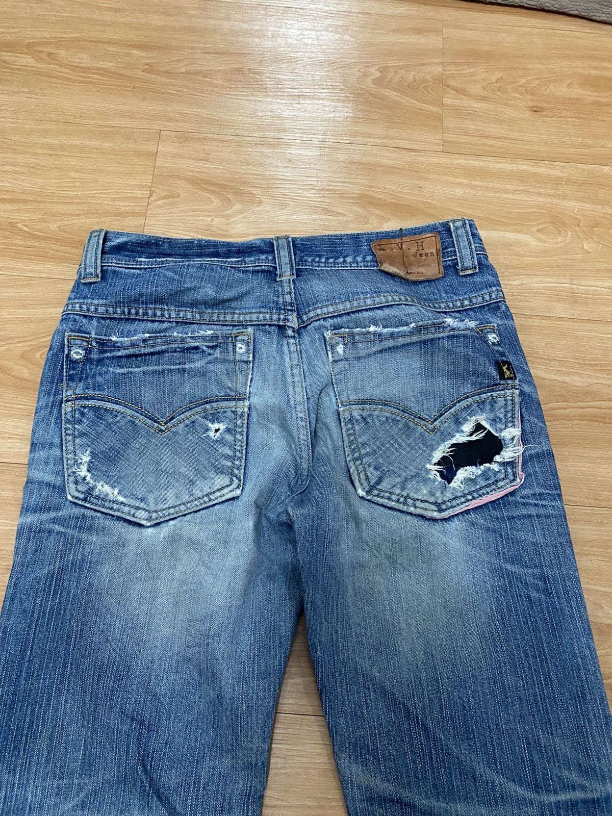 Seditionaries Japanase brand a.v.h jeans distressed denim faded Size US 32 / EU 48 - 11 Thumbnail