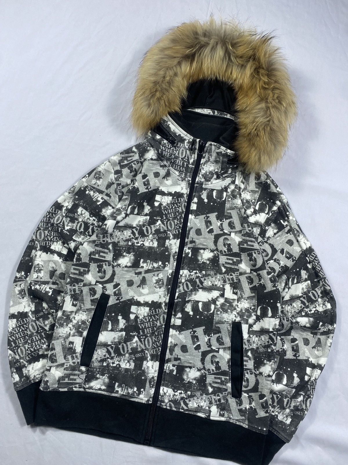 If Six Was Nine Crazy Japanese Fur full print Zip Hoodie Size US M / EU 48-50 / 2 - 2 Thumbnail