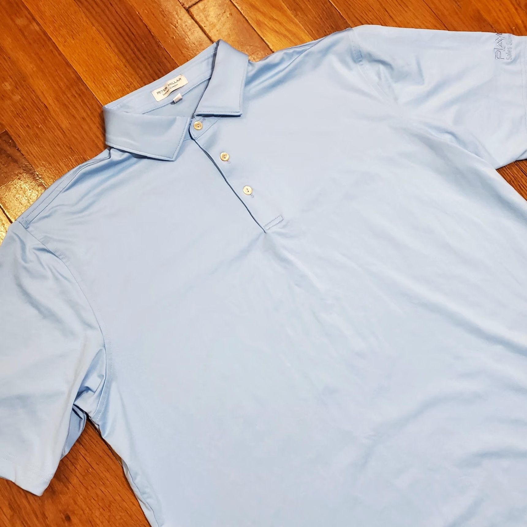 Peter Millar Peter Millar Polo Shirt Mens XL Blue Summer Comfort Golf Playcare Sales Summit Size US XL / EU 56 / 4 - 2 Thumbnail