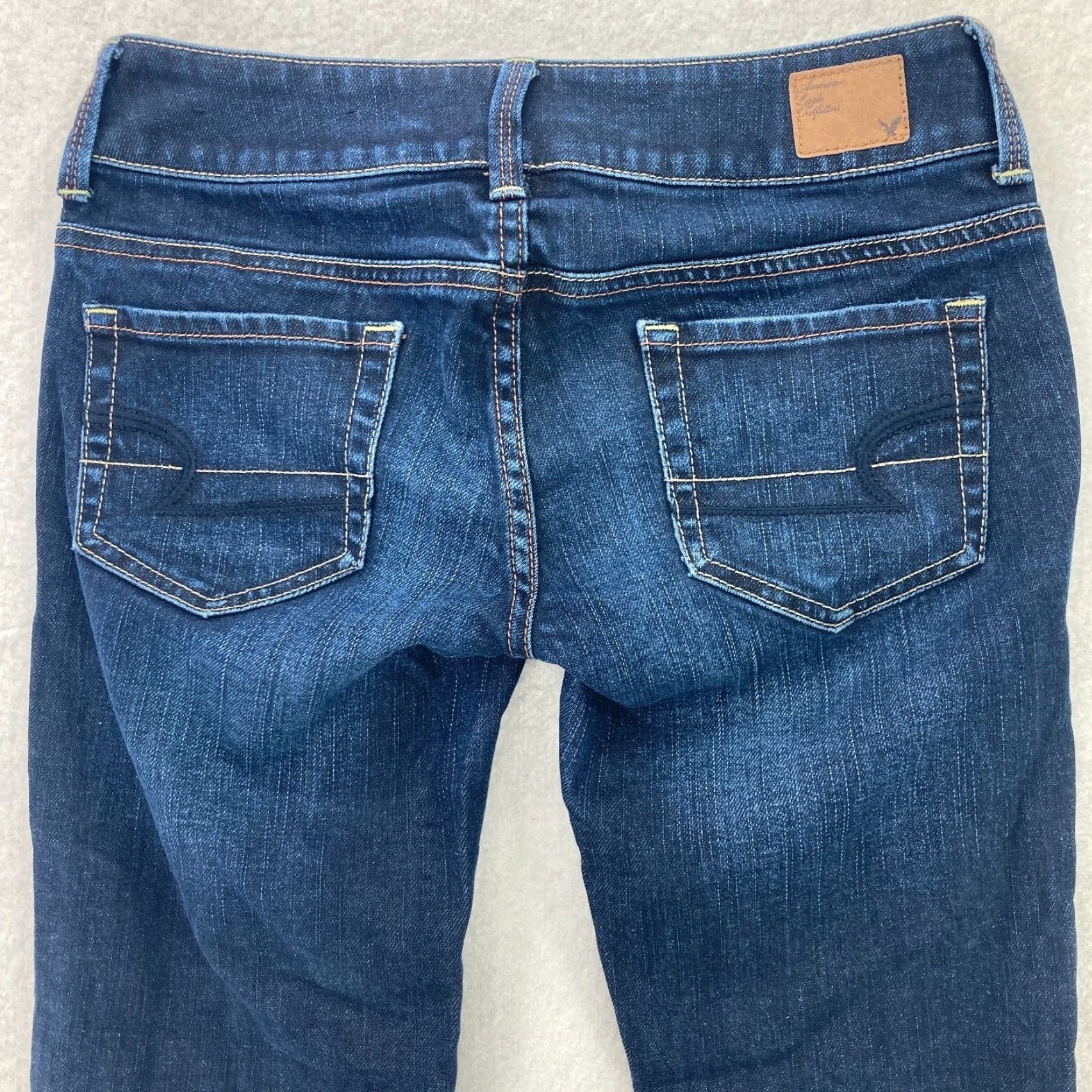 American Eagle Outfitters American Eagle Jeans Womens Size 0 Stretch Artist Crop Dark Wash Blue Comfort Size 25" / US 0 / IT 36 - 7 Thumbnail