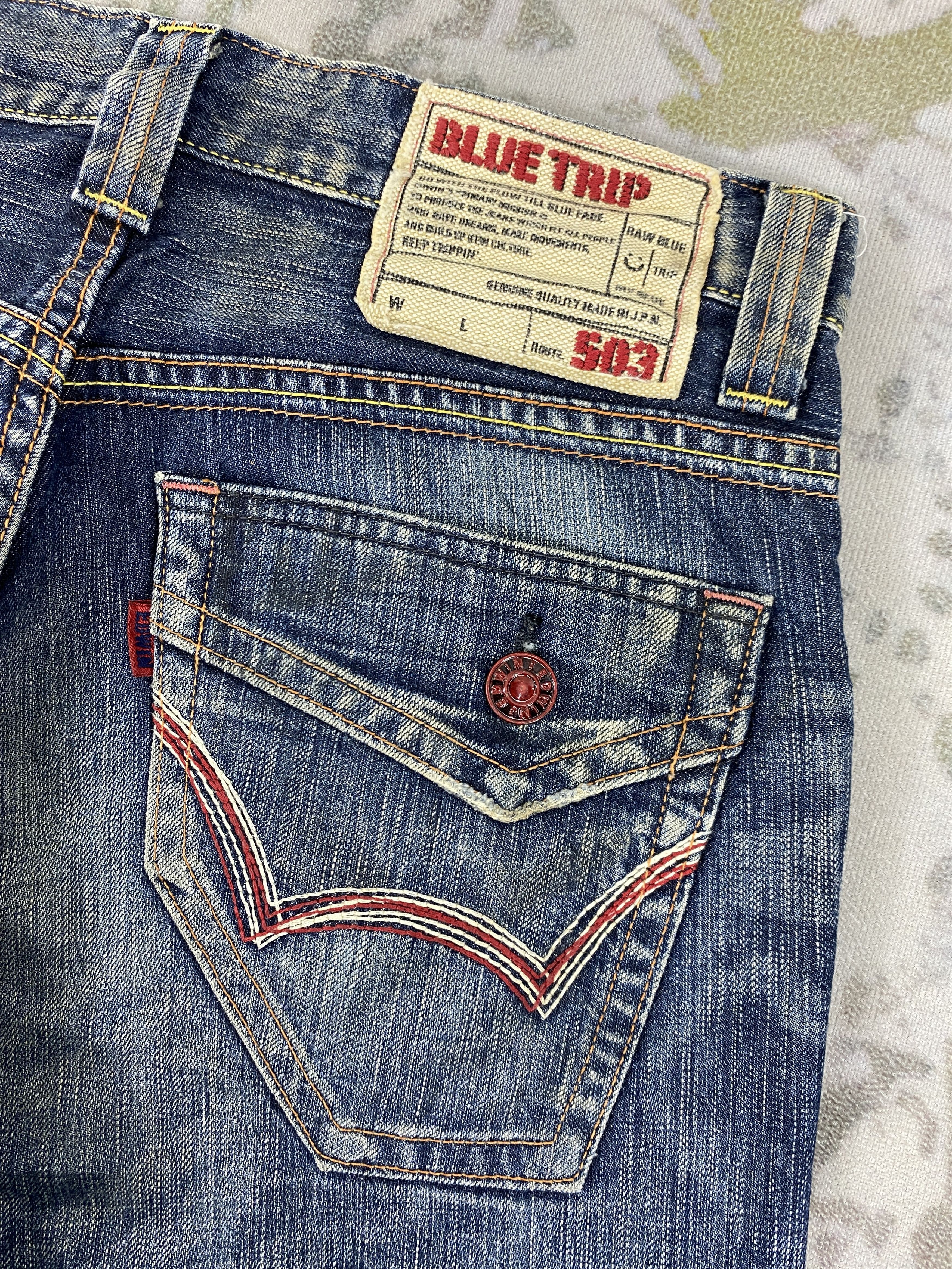 Hysteric Glamour Distressed Vintage Edwin Flare Jeans 33x32 Denim- JN3585 Size US 33 - 6 Thumbnail