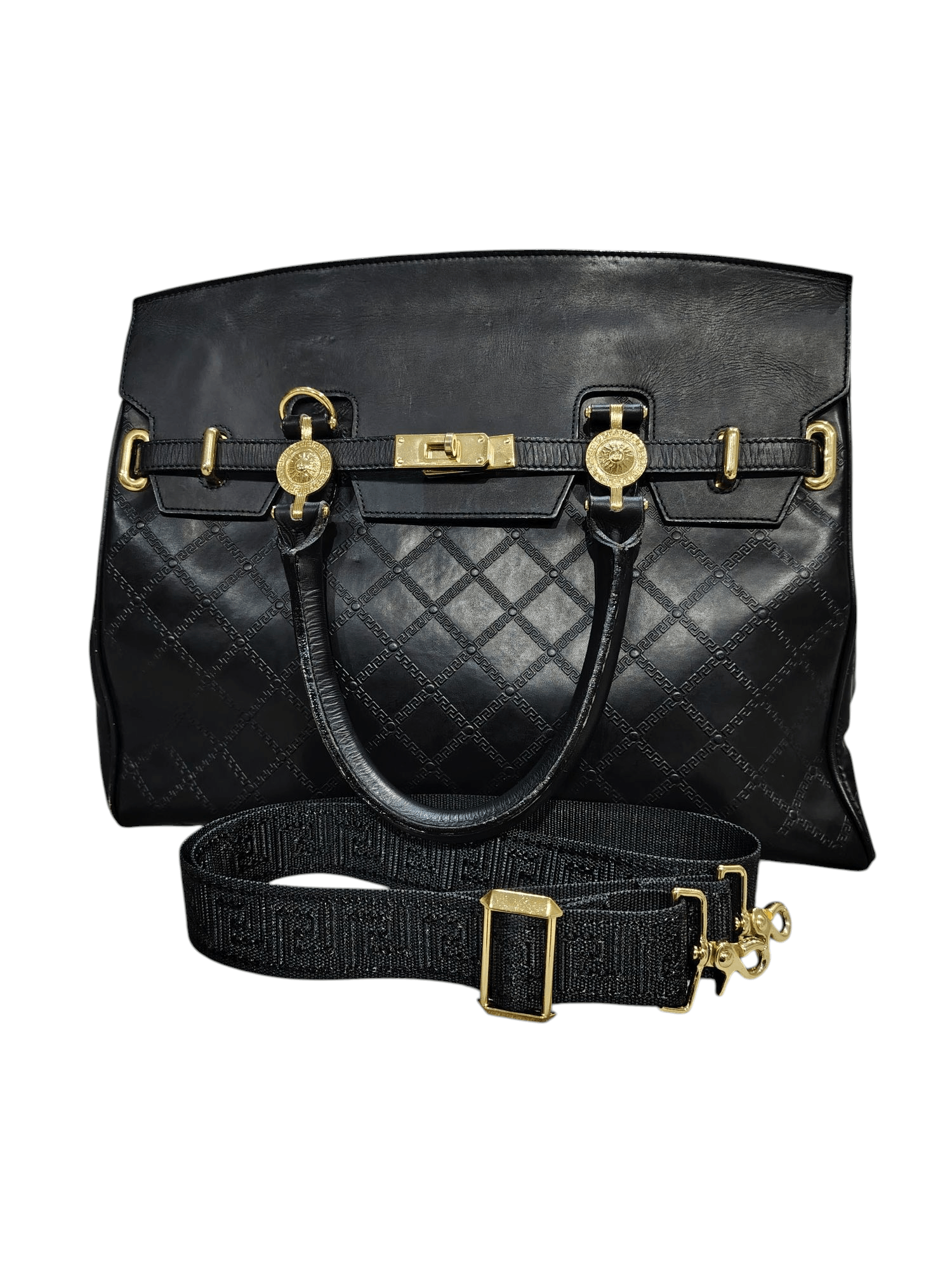 Versace Rare Versace Birkin Style 2 way handbag Size ONE SIZE - 1 Thumbnail